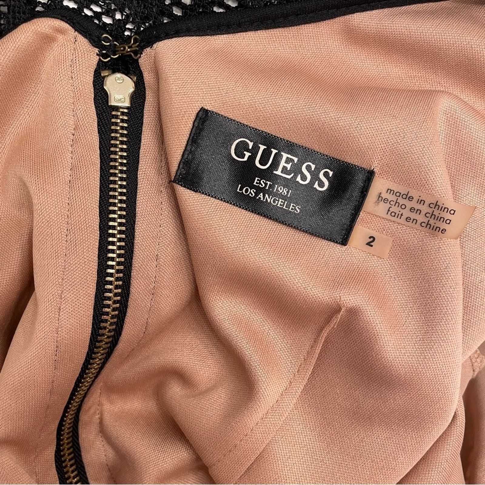 Guess Guess Black Lace Dress 2 Size S / US 4 / IT 40 - 14 Thumbnail