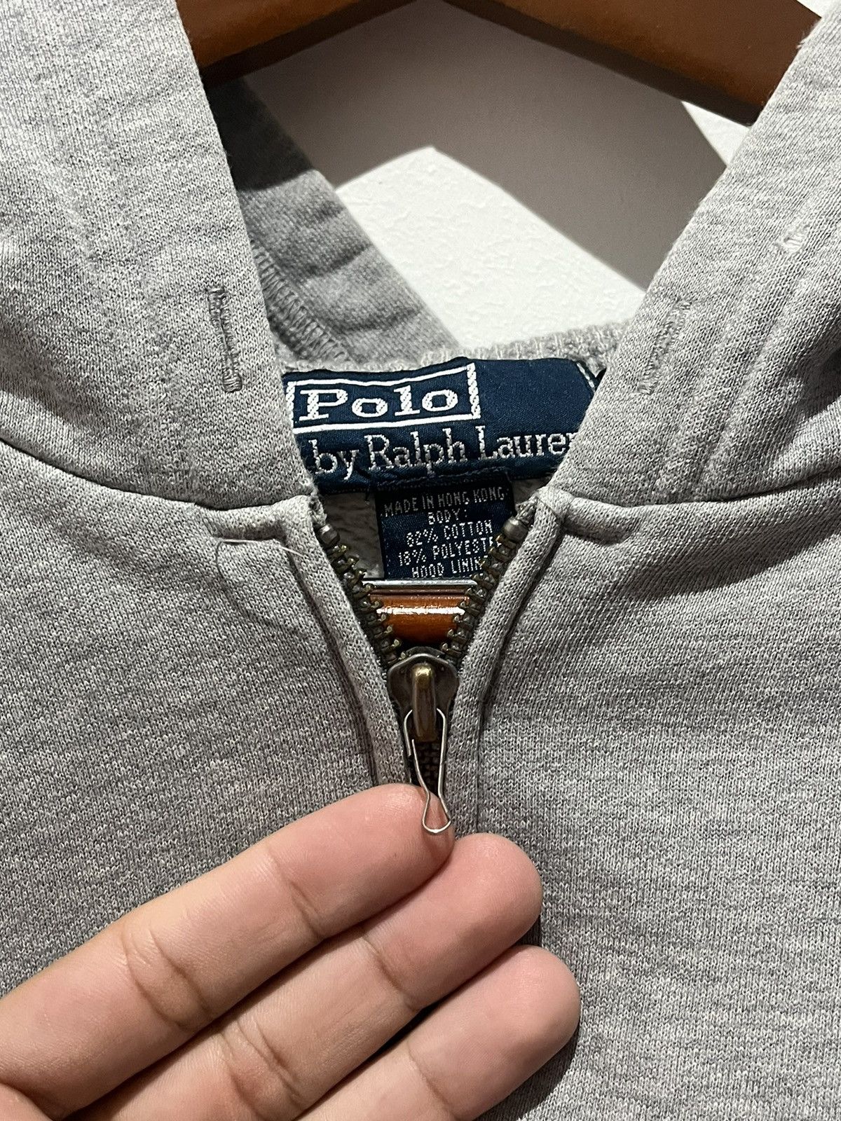 Polo Ralph Lauren × Ralph Lauren × Vintage Vintage Polo Ralph Lauren zip up hoodie Size US L / EU 52-54 / 3 - 11 Thumbnail