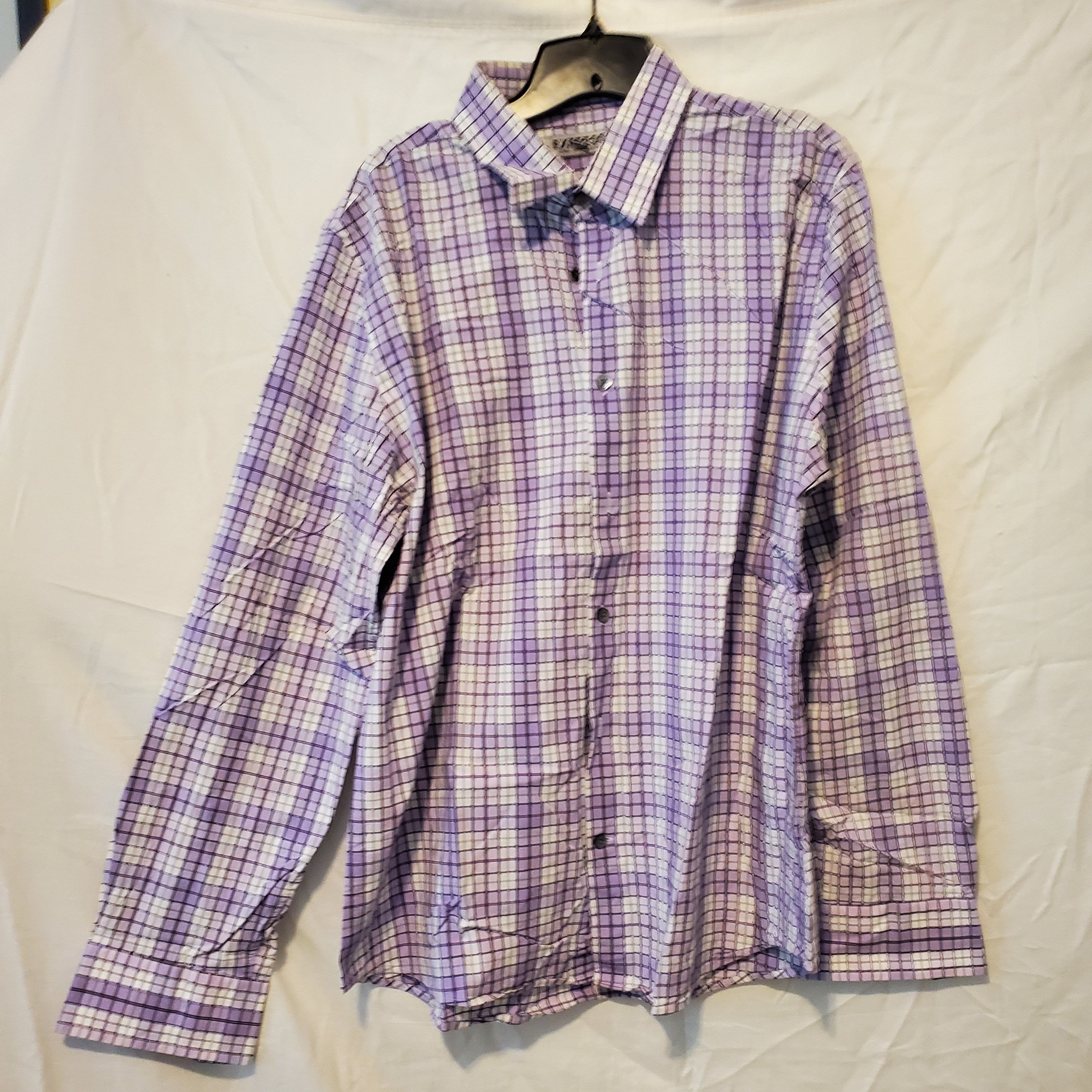 Express Express Men's XL Fitted Button shirt Size US XL / EU 56 / 4 - 2 Thumbnail