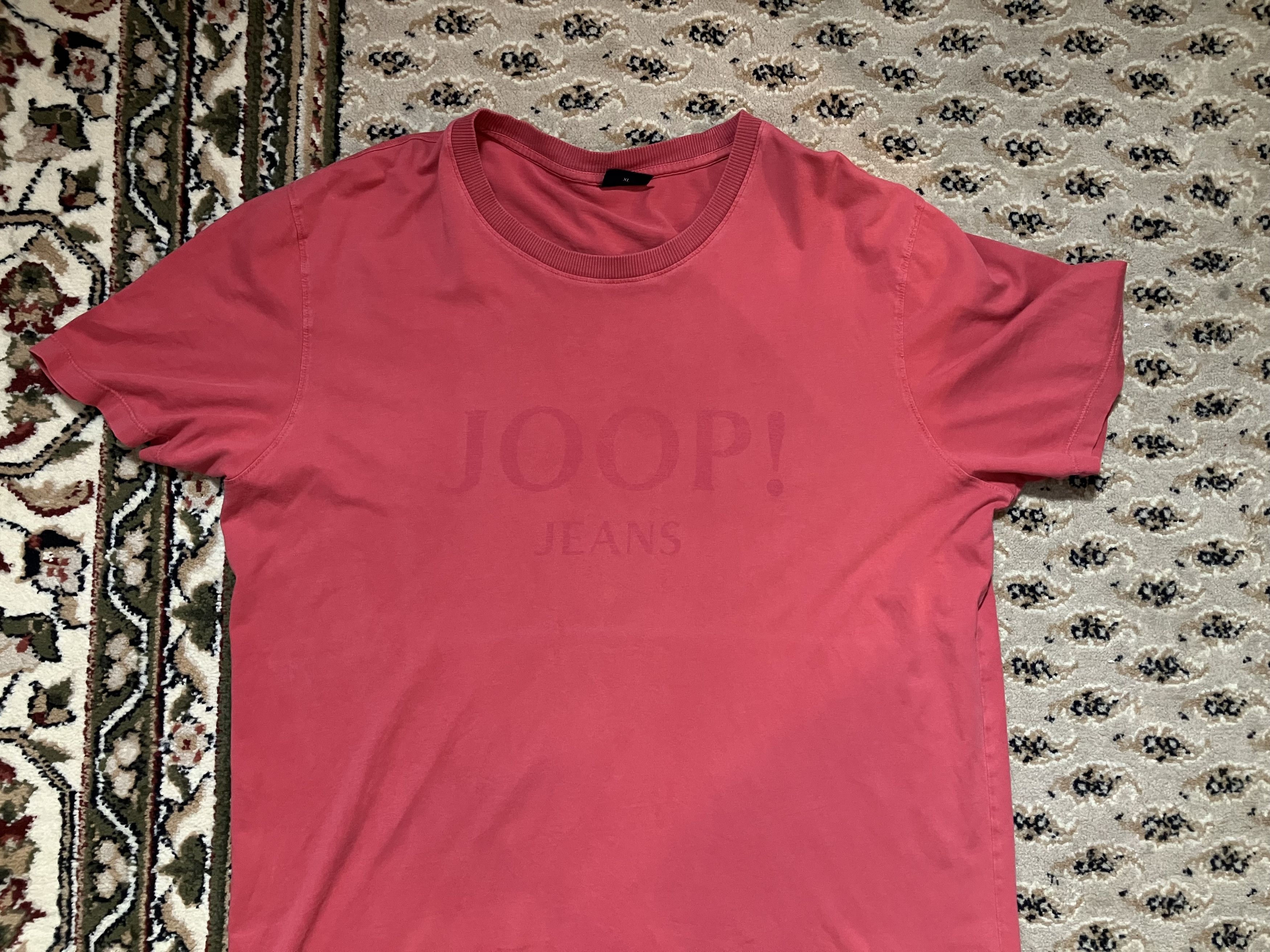 Designer × Joop! × Vintage Vintage JOOP! Jeans T Shirt Tee light Red Size US XL / EU 56 / 4 - 1 Thumbnail