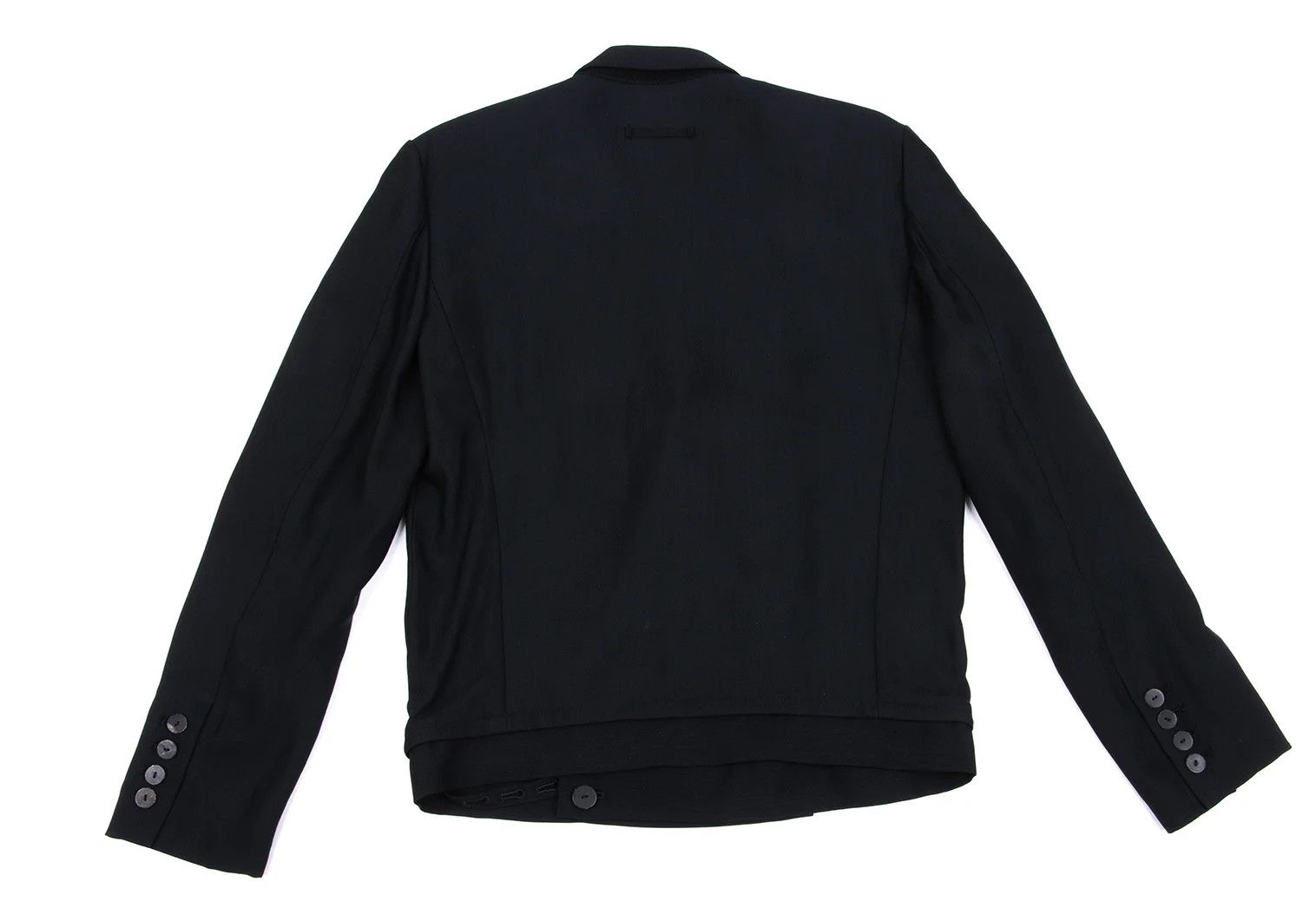Jean Paul Gaultier Wool Blend Peak Lapel Jacket in Black, Size 48 Size US M / EU 48-50 / 2 - 15 Thumbnail
