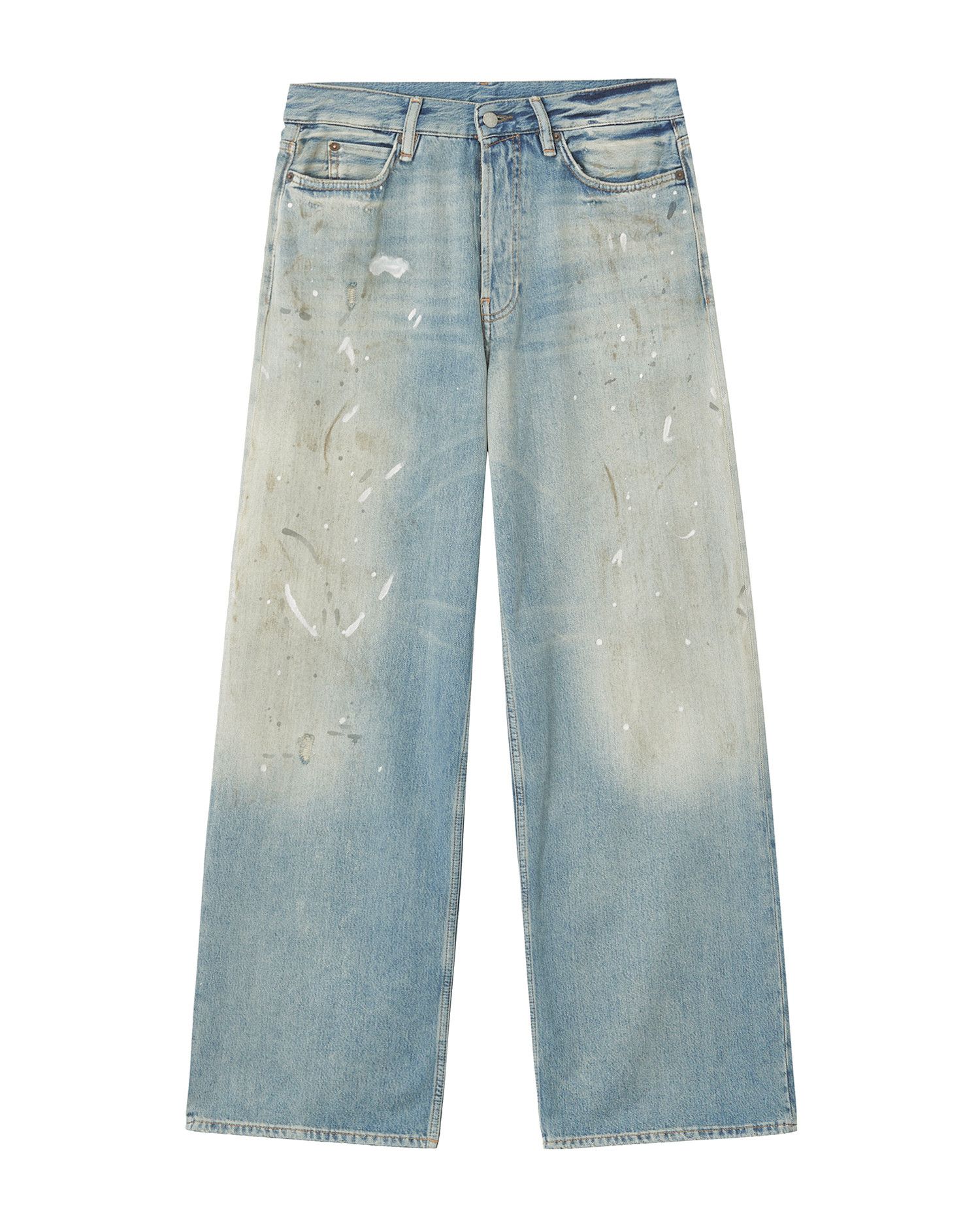 Acne Studios Acne Studios 1981 BAGGY FIT Splatter Distressed Design Jeans Size 22" - 1 Thumbnail