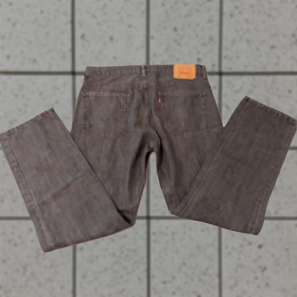 Levi's VINTAGE Mens Levi's 513 Jeans Slim Straight 36x32 Gray Denim Pants | Levi's Jeans | Men Jeans | 513 | Denim Pants Size US 36 / EU 52 - 1 Thumbnail