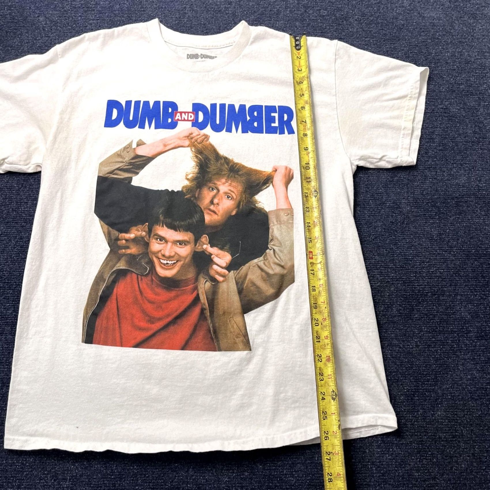 Vintage Hybrid Dumb And Dumber Shirt Mens L White Movie Graphic Comedy Tee T-Shirt Size US L / EU 52-54 / 3 - 6 Thumbnail