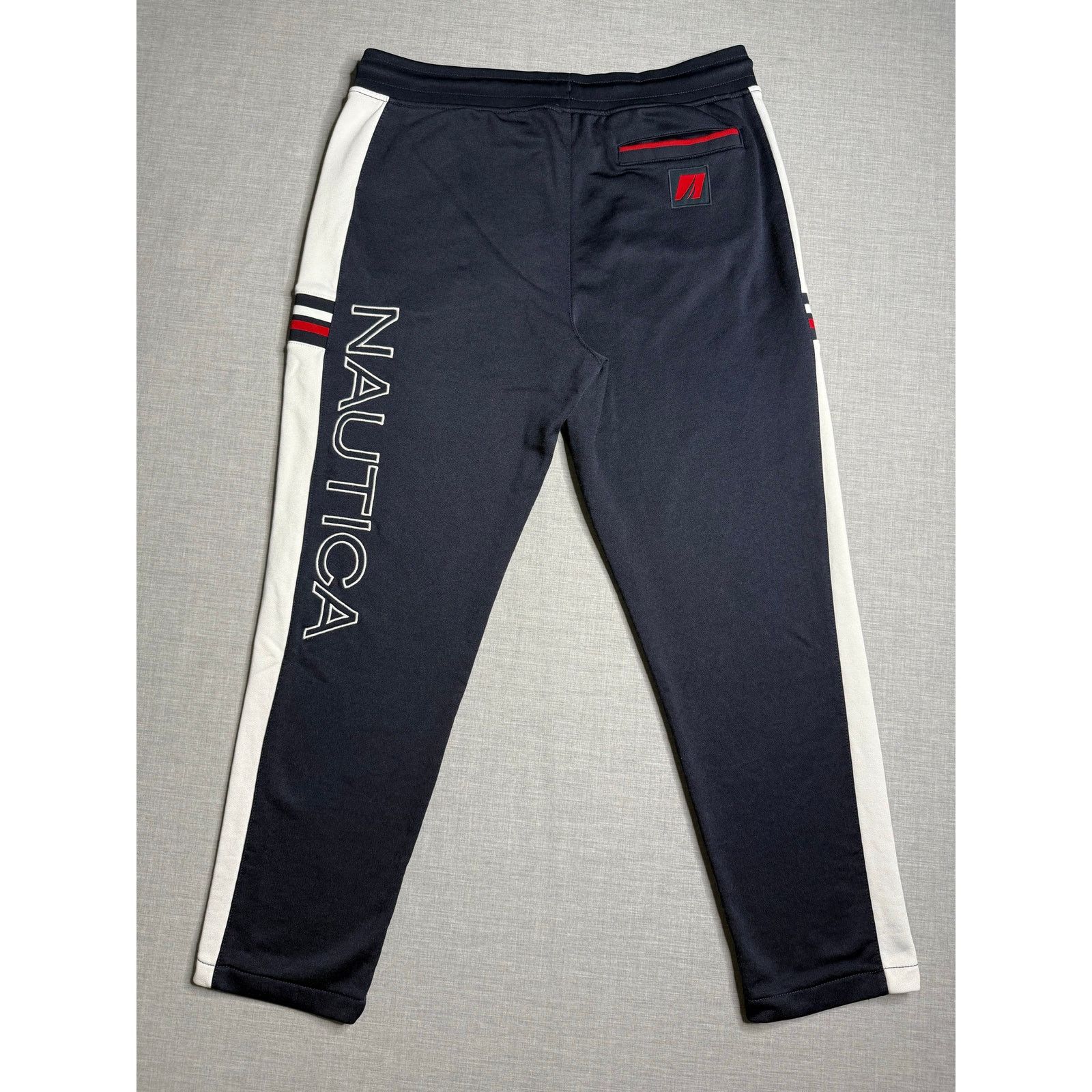 Nautica Nautica Side Stripe Wide Leg Baggy Sweatpants Large Size US 36 / EU 52 - 2 Thumbnail