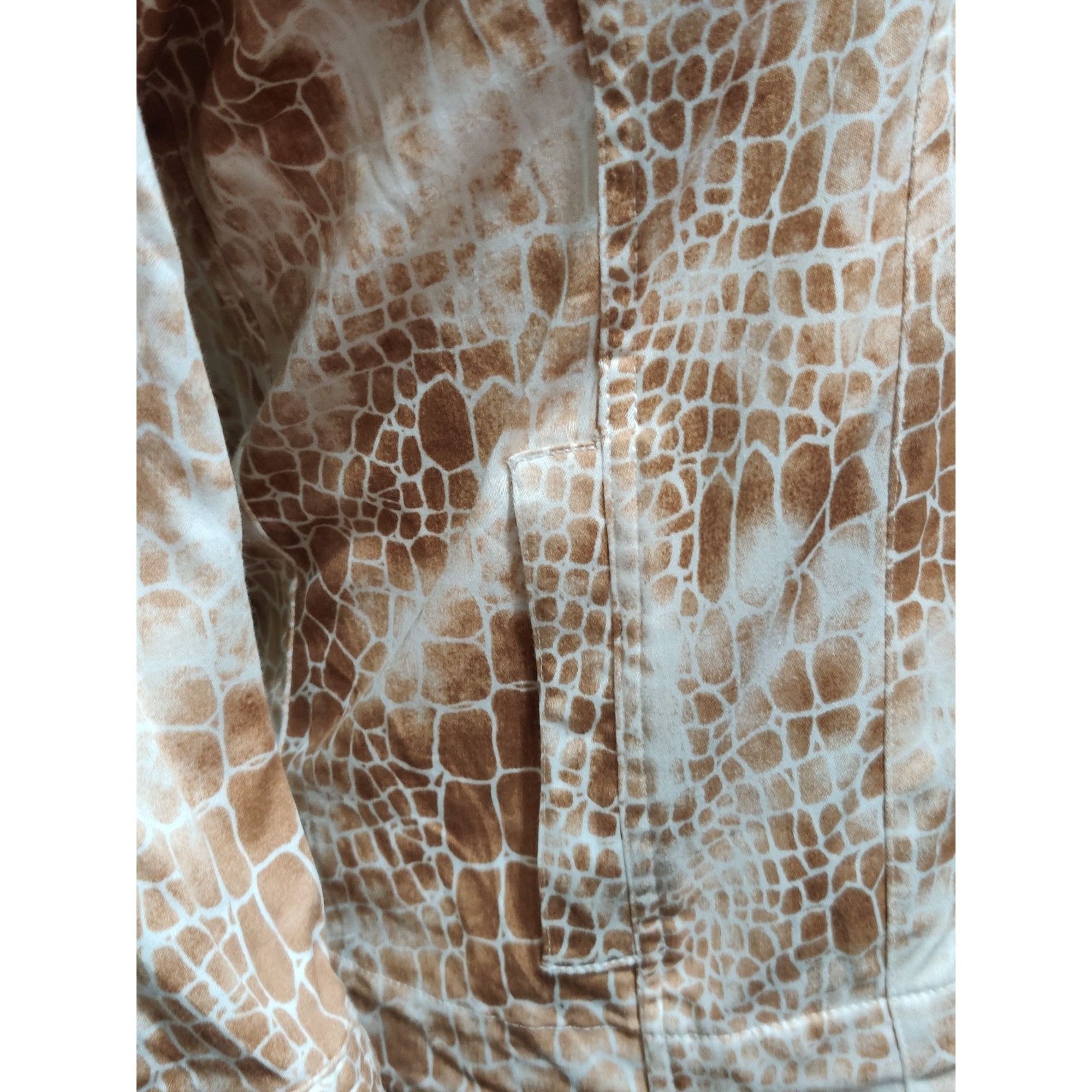 Other Sorialle Petite Size XL Tan Giraffe Print Button Front Jacke Size XL / US 12-14 / IT 48-50 - 6 Thumbnail