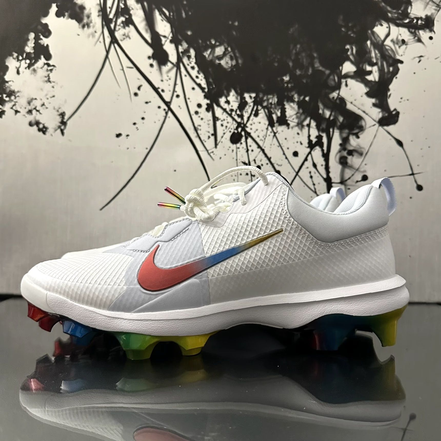 Nike Nike Force Trout 9 Pro MCS Baseball Cleats Mens 11.5 White Nike Force Trout Pro MCS Baseball Cleats Mens 11.5 White Rainbow FB2908-106 Size US 12 / EU 45 - 3 Thumbnail