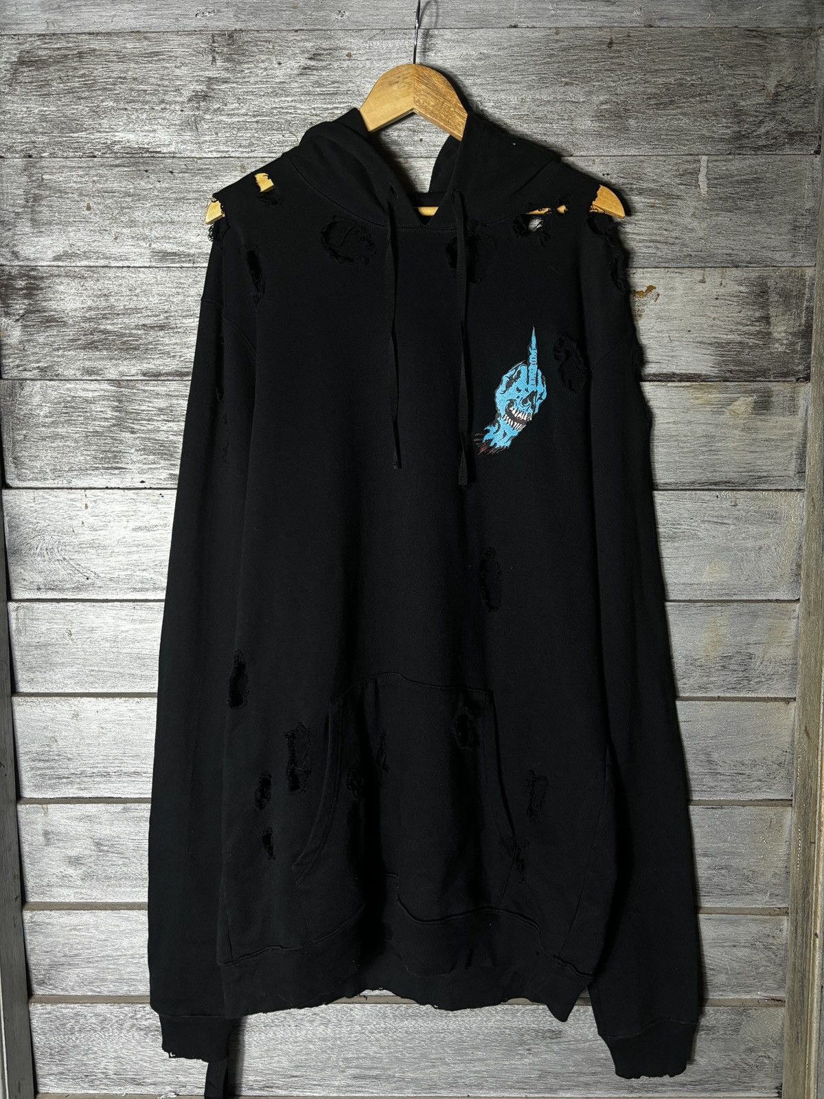 Ben Taverniti Unravel Project Ben Taverniti Unravel Project Oversize Distressed Hoodie Size US M / EU 48-50 / 2 - 2 Thumbnail