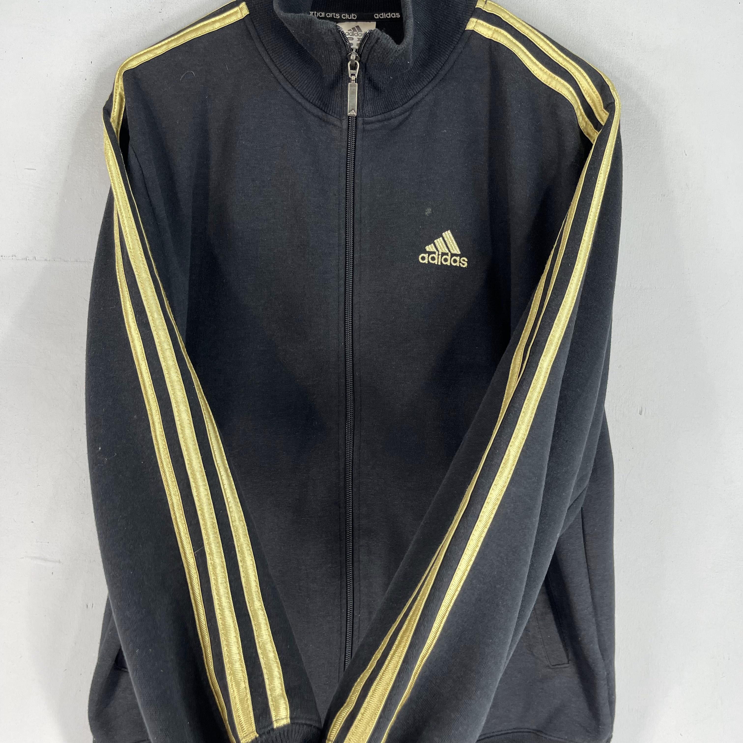 Adidas × Vintage Vintage Y2K ADIDAS Three Stripes Zipper Sweater Size US M / EU 48-50 / 2 - 7 Thumbnail