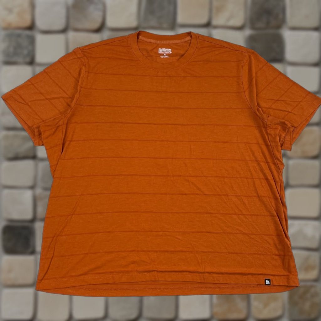 Vintage Duluth Shirt Mens XL Orange Alaskan Hardgear Bamboo Blend T-Shirt Short Sleeve Crew Neck Breathable Logo Size US XL / EU 56 / 4 - 1 Thumbnail