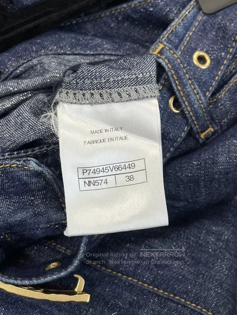 Chanel Chanel Blue Wide-Leg Denim Jeans. Size US 38 / EU 54 - 5 Thumbnail