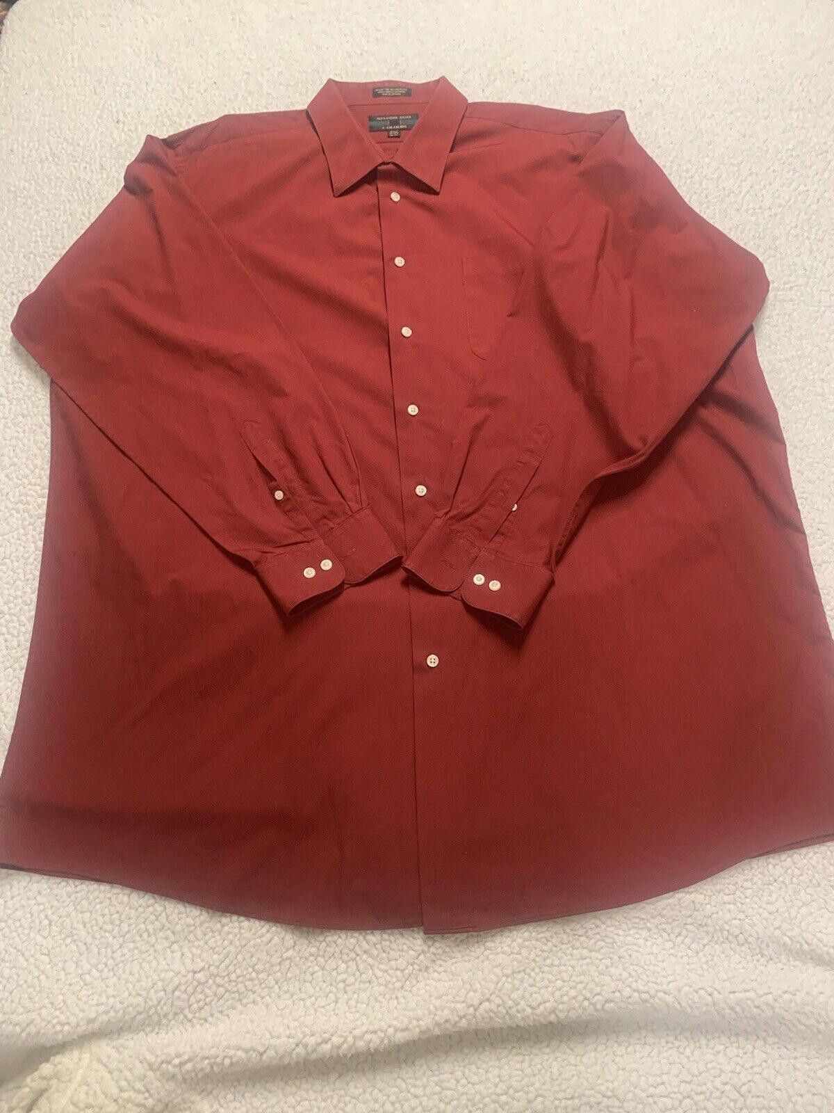 Alexander Julian Alexander Julian Men's 3XLT Shirt Long Sleeve Red Wine Size US XXL / EU 58 / 5 - 4 Thumbnail