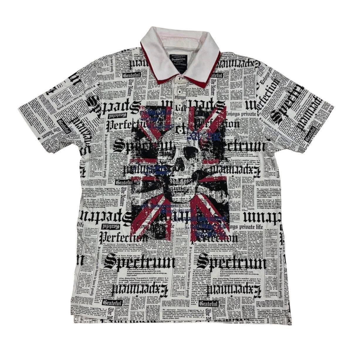 Japanese Brand Doublefocus Polo Fullprint Tshirt Size US L / EU 52-54 / 3 - 1 Thumbnail