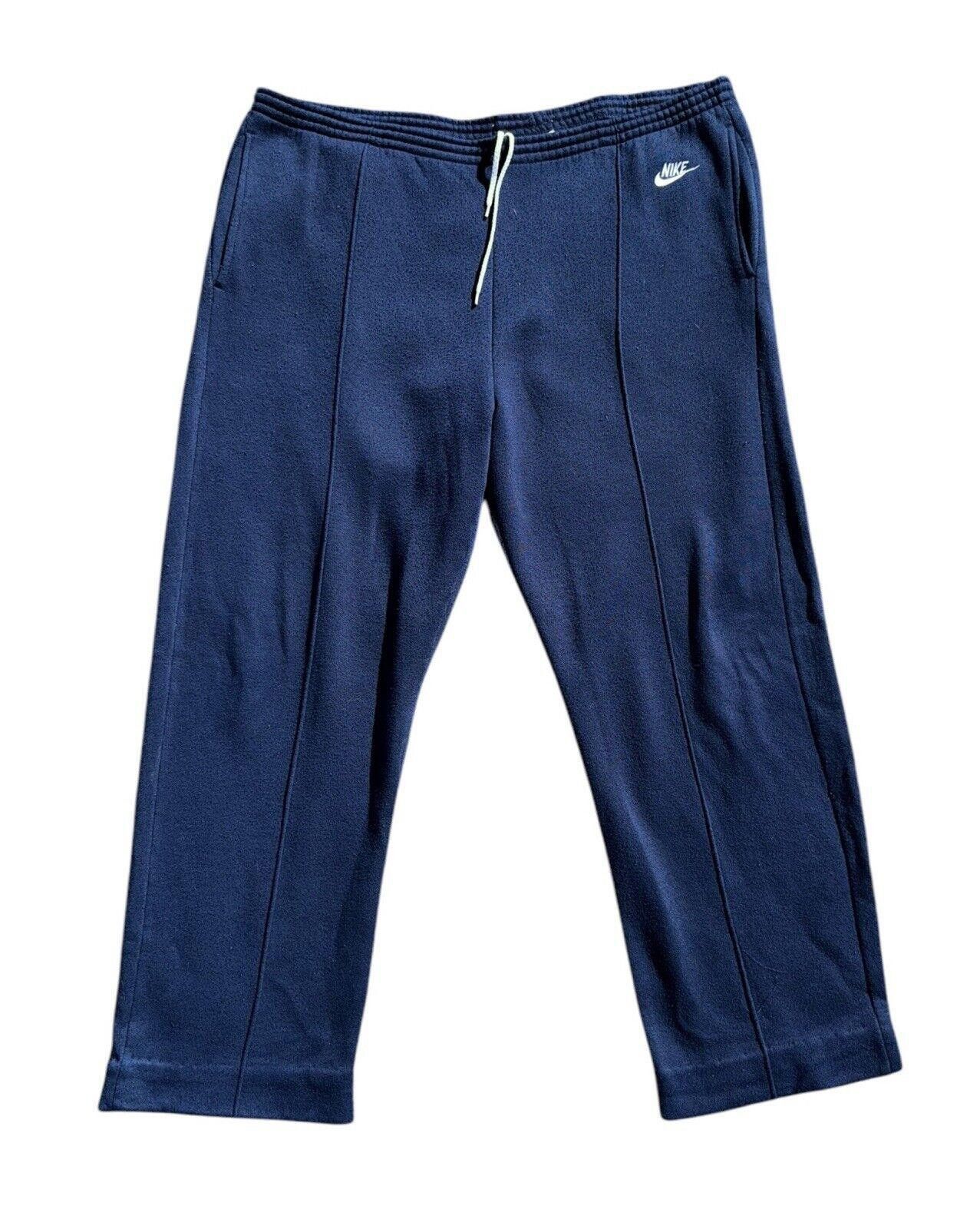 Nike Vintage Nike 80s Navy Blue Baggy Skater Grunge Sweatpants L Size US 34 / EU 50 - 1 Thumbnail