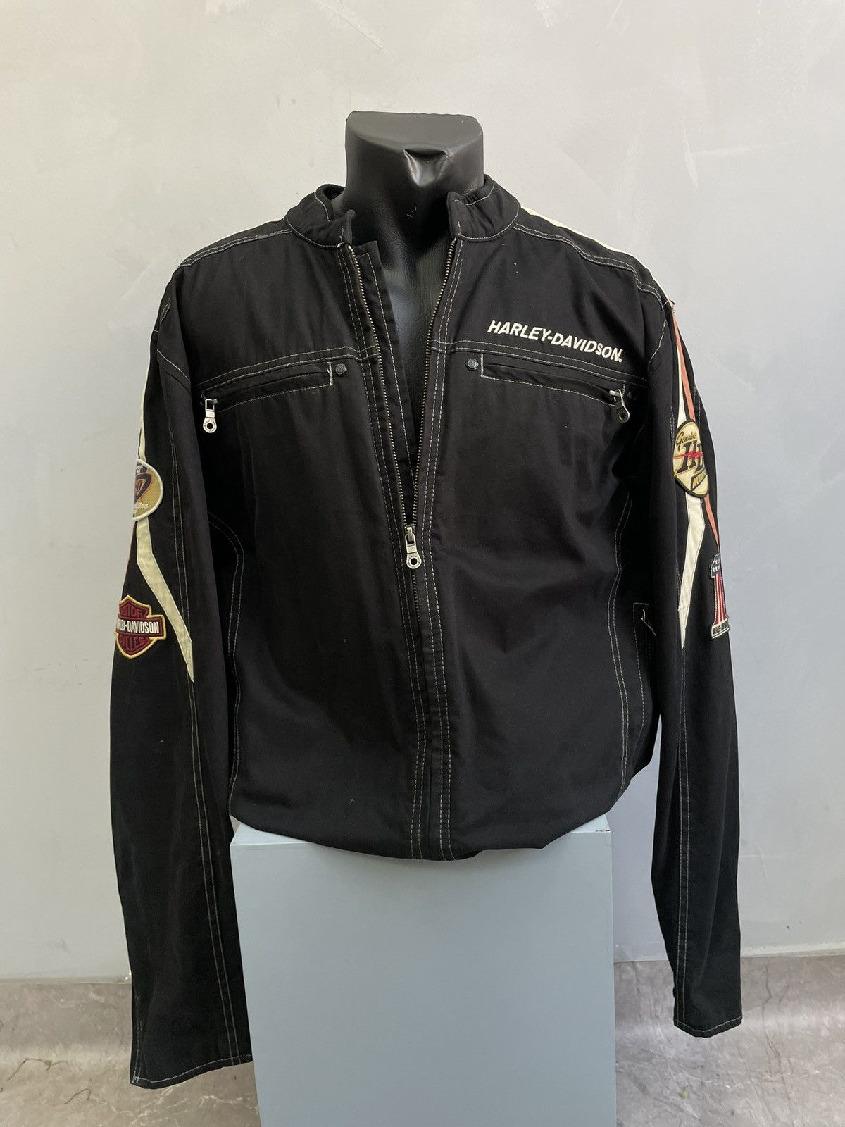 Racing moto harley davidson jacket y2k hype