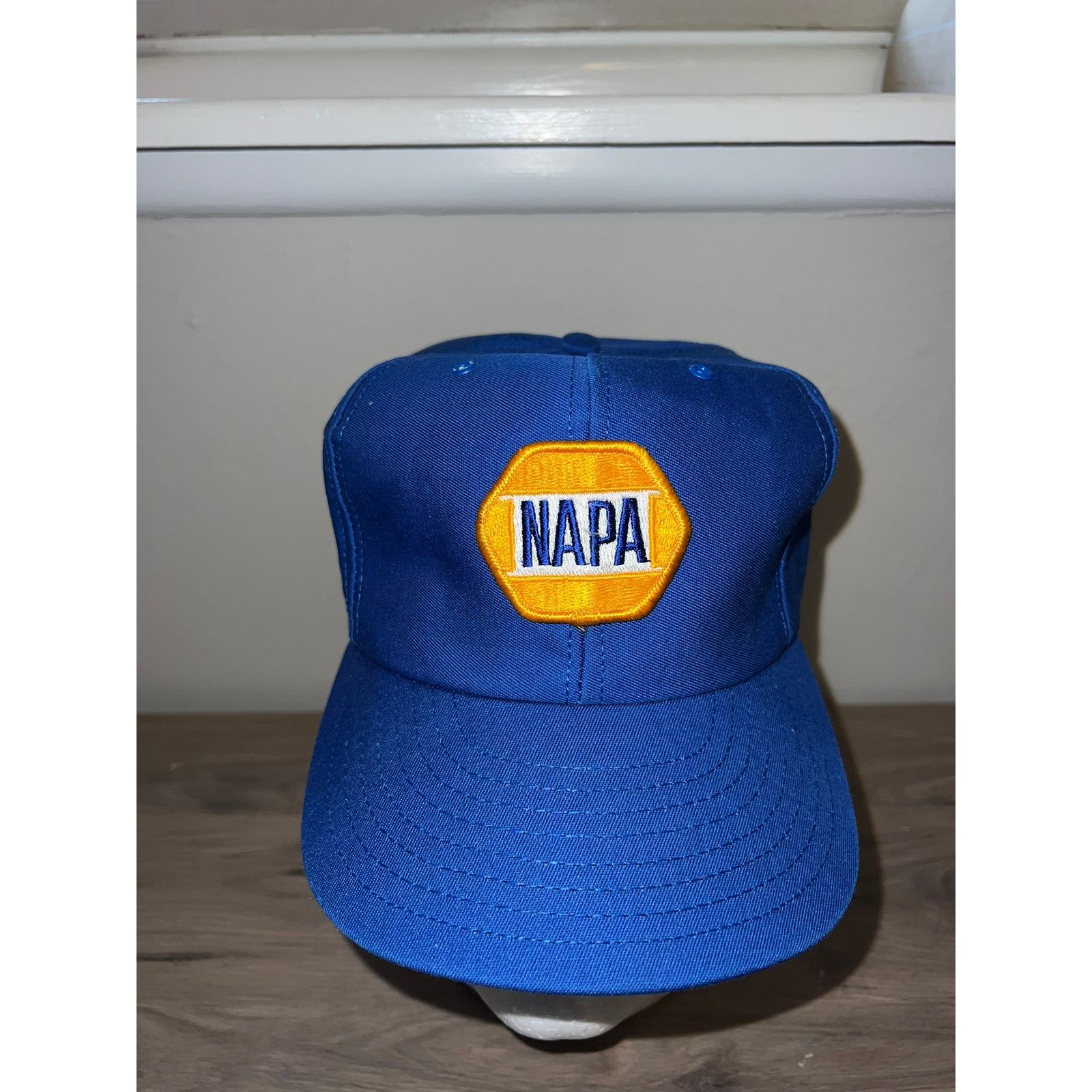 Vintage 80s Vintage Napa Racing Blue Hat Headwear Snapback 1980s OS Size ONE SIZE - 2 Thumbnail