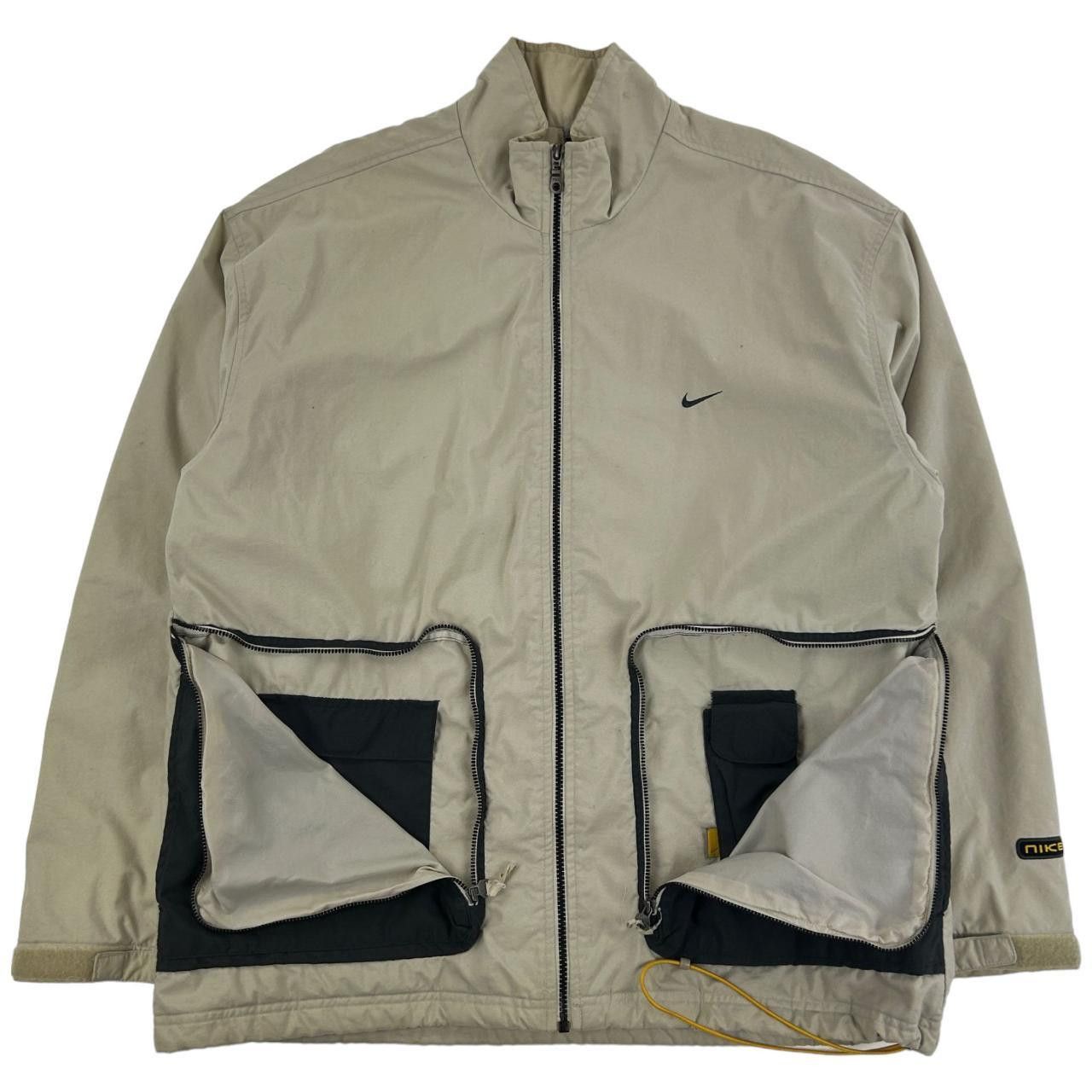 image of Vintage Nike Multi Pocket Jacket Size XL in Tan, Men's