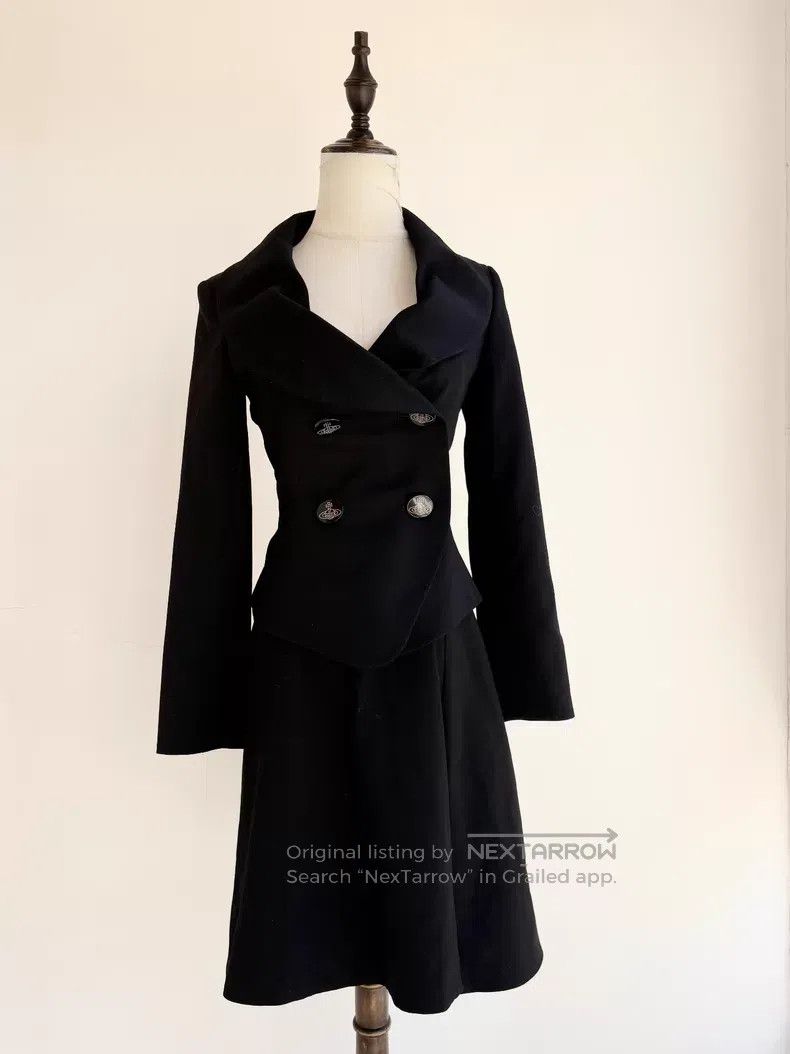 Vivienne Westwood Vivienne Westwood Black Double Breasted Petal Collar Set Size M / US 6-8 / IT 42-44 - 6 Thumbnail