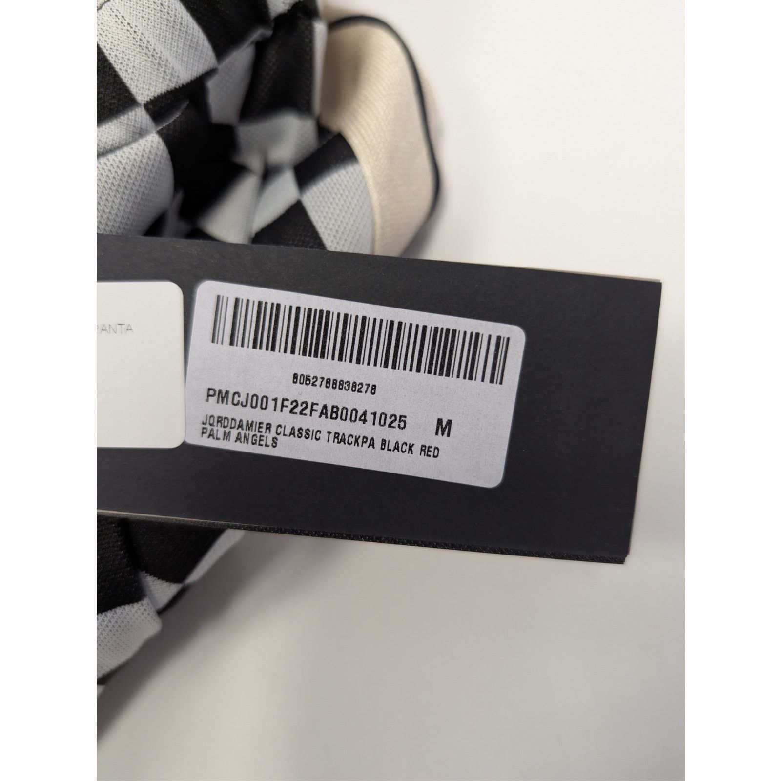 Palm Angels o1rshd1 Jacquard Damier Classic Track Pants in Black / Red Size US 32 / EU 48 - 22 Thumbnail