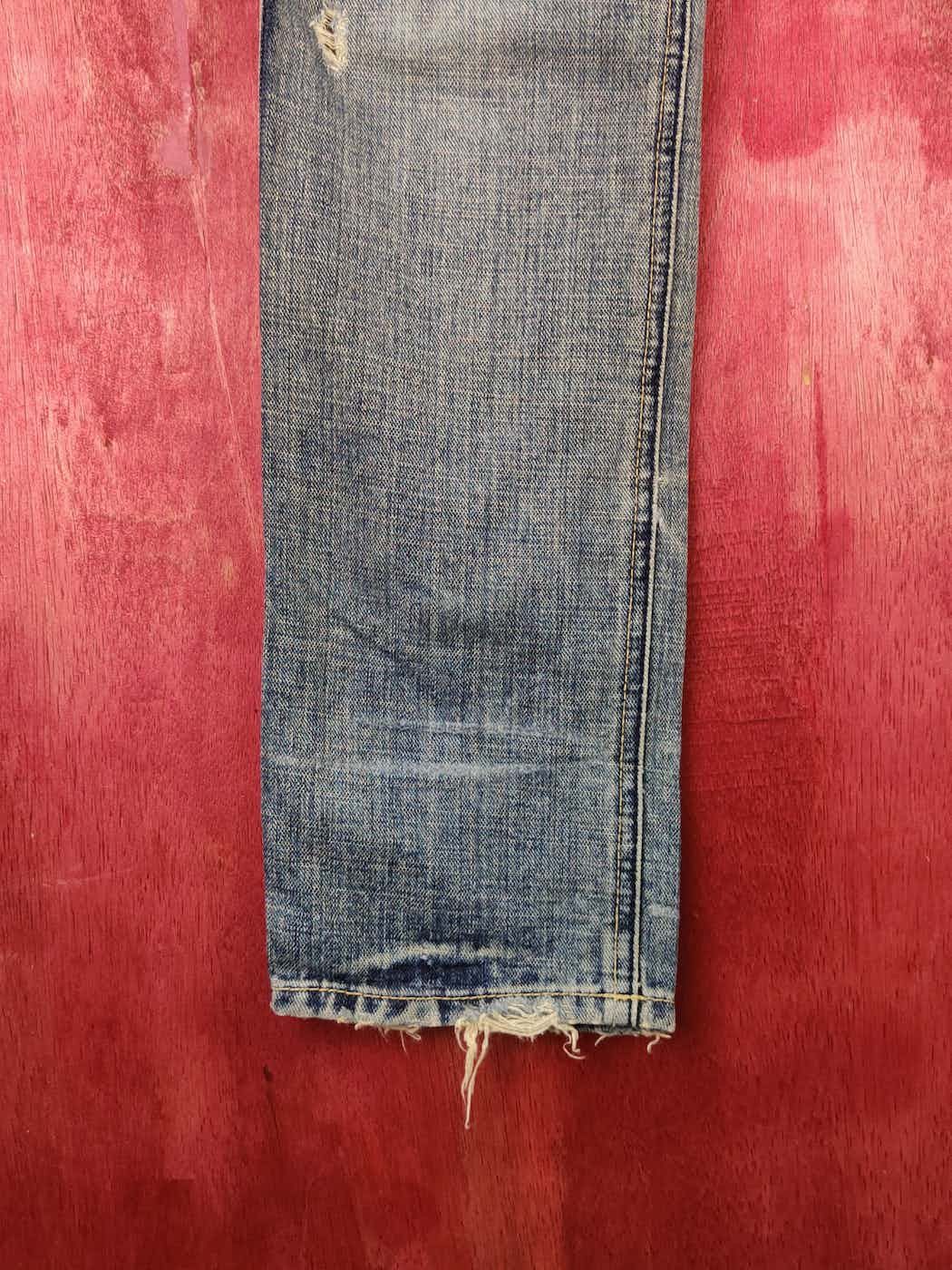 Japanese Brand DL Cubesugar Blue Faded Multipocket Denim jeans pants #S1478 Size US 31 - 14 Thumbnail