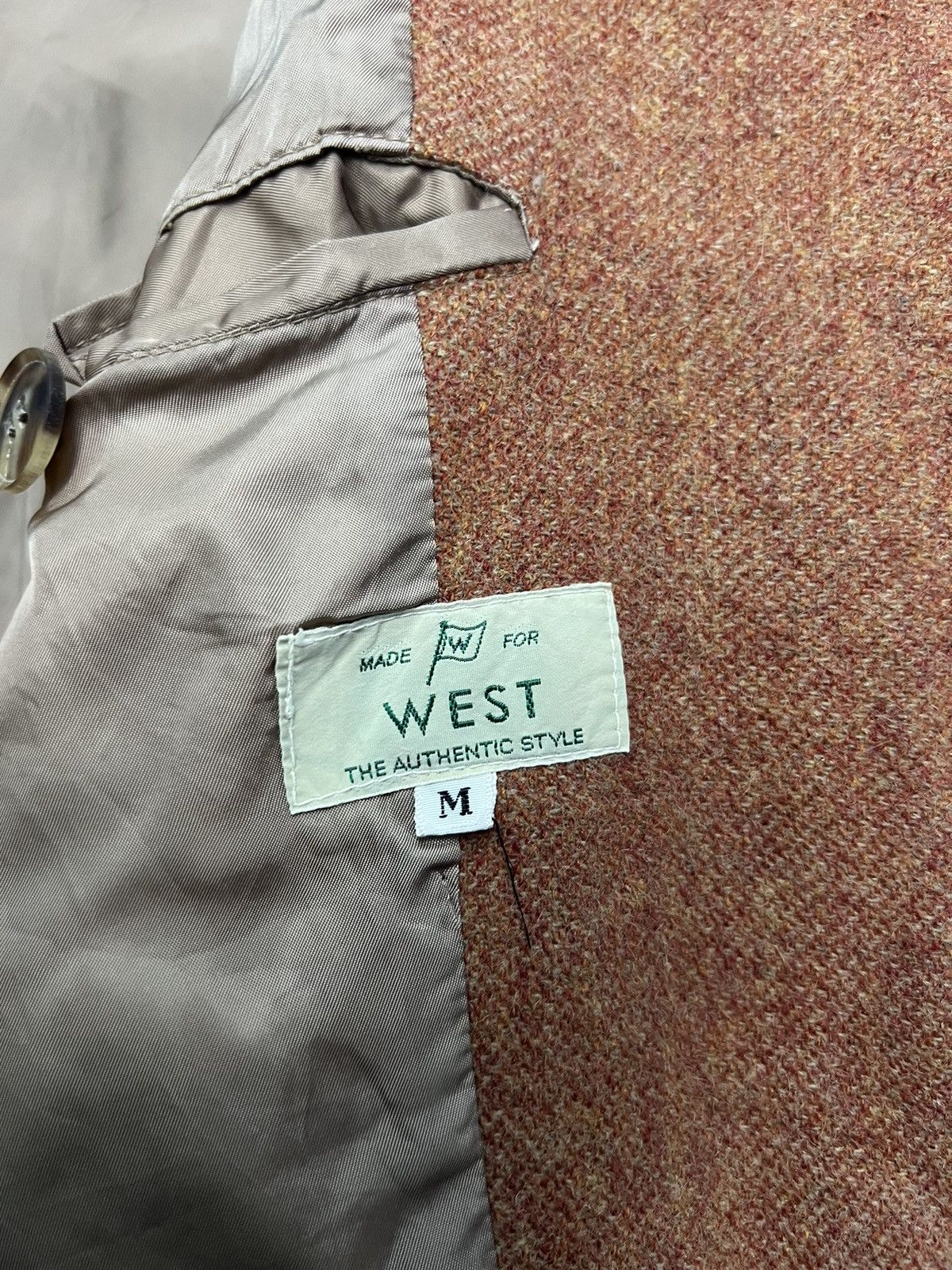 Vintage 🔥VINTAGE WEST THE AUTHENTIC STYLE WOOL ZIPPER JACKET Size US M / EU 48-50 / 2 - 8 Thumbnail