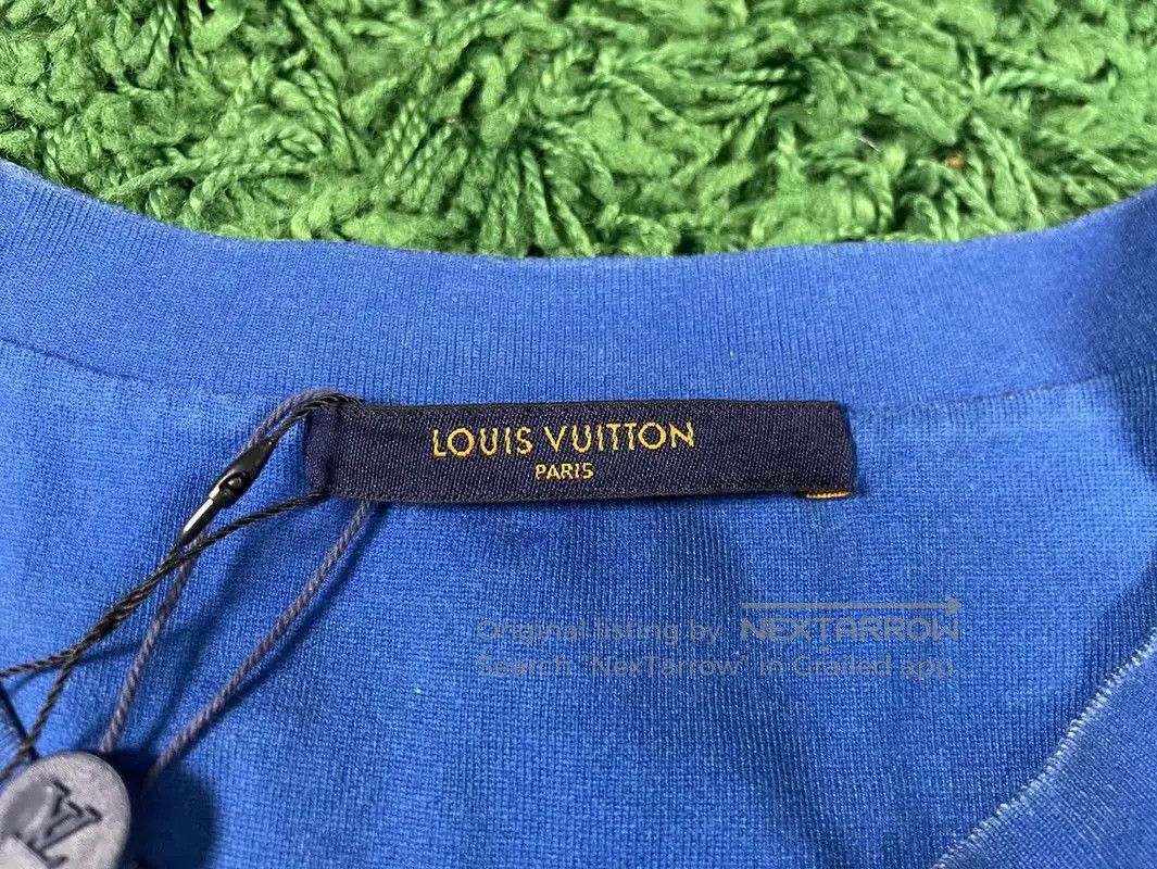 Louis Vuitton Louis Vuitton Men's Blue XL T-Shirt . Size US XL / EU 56 / 4 - 3 Thumbnail