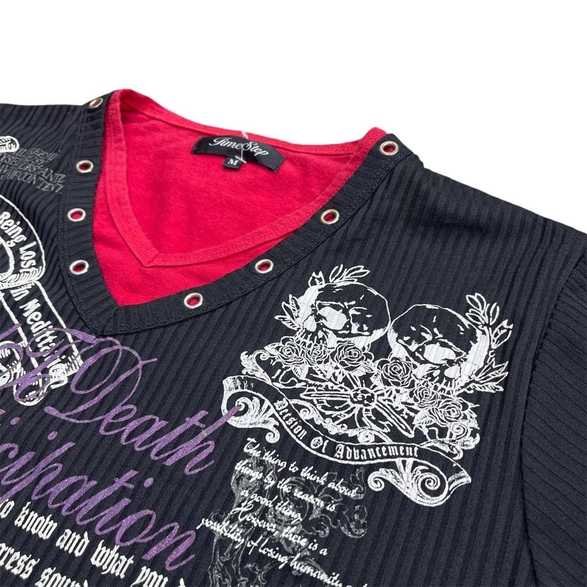 14th Addiction × If Six Was Nine × Le Grande Bleu (L.G.B.) Y2K Poem Time Step Gothic Grunge Punk Style Tee Ifsixwasnine Size US M / EU 48-50 / 2 - 8 Thumbnail