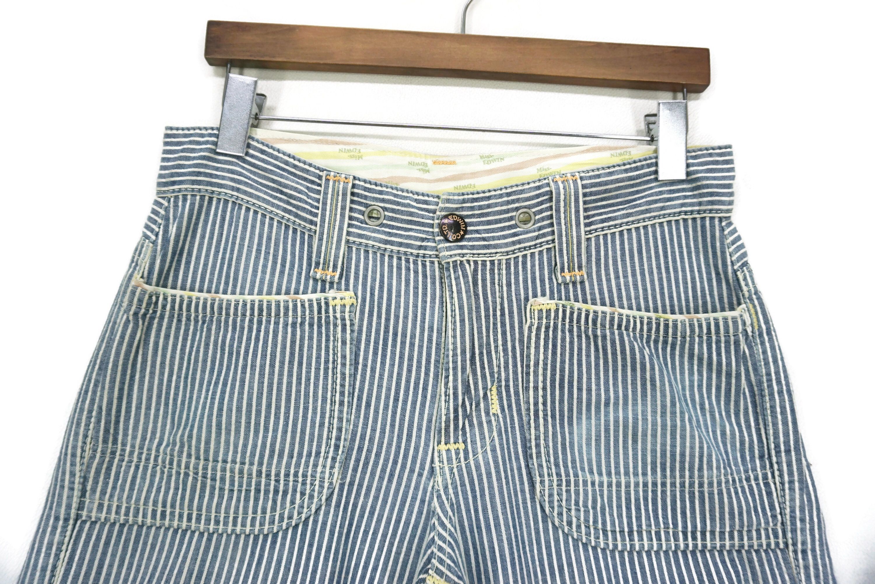 Japanese Brand Miss Edwin Jeans Size 27 fit W30xL31 Banana Fiber Hickory Size 27" / US 4 / IT 40 - 3 Thumbnail