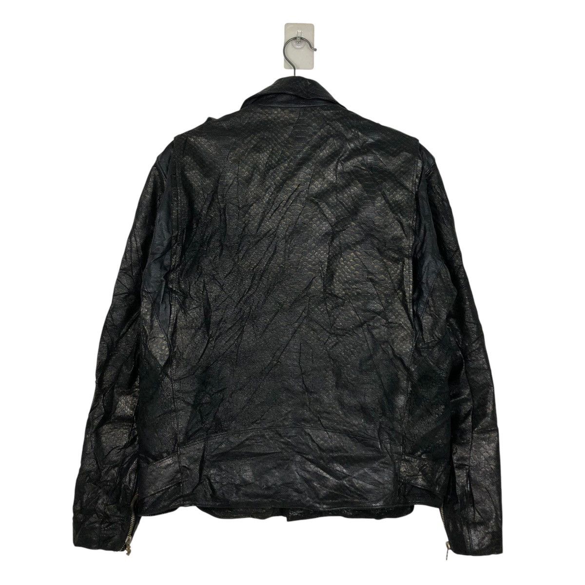 Japanese Brand 🔥VINTAGE BIKER LEATHER JACKET SWAGGER DOUBLE COLLAR Size US M / EU 48-50 / 2 - 10 Thumbnail