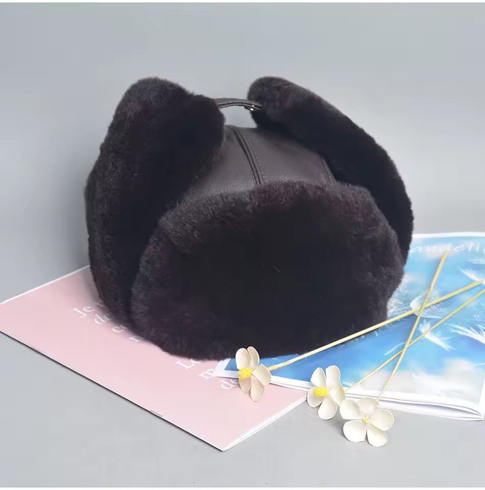 Japanese Brand Unisex RealRabbit Fur Ushanka Trapper Hat Size S Size ONE SIZE - 6 Thumbnail