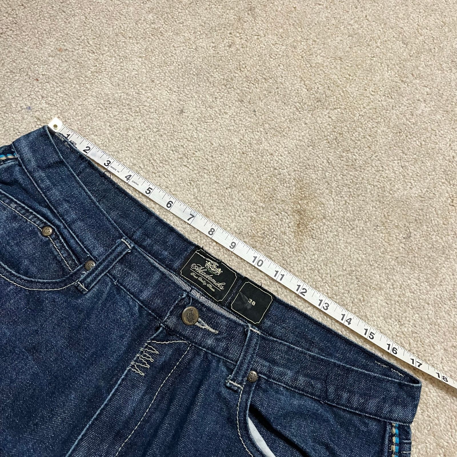 Akademiks Akademiks Y2K Baggy Skater Embroidered Dark Jeans 34Wx31.5L Size US 36 / EU 52 - 6 Thumbnail
