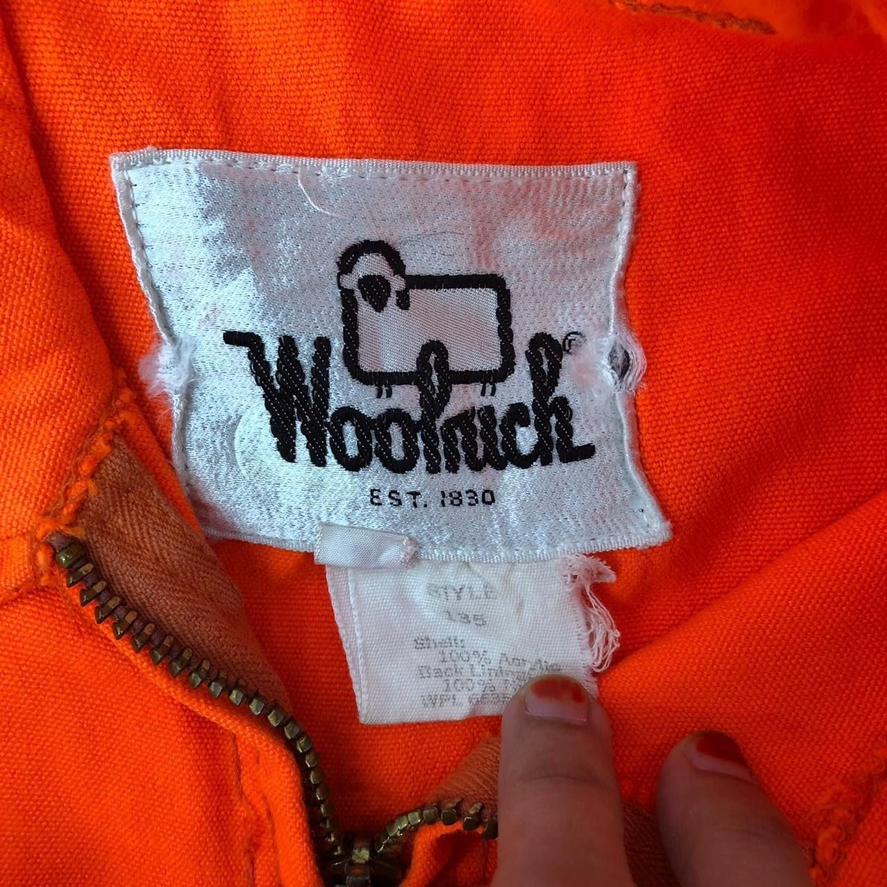 Woolrich Woolen Mills Vintage WOOLRICH WOOLEN MILLS Orange Jacket Jeans Denim Size US M / EU 48-50 / 2 - 5 Thumbnail