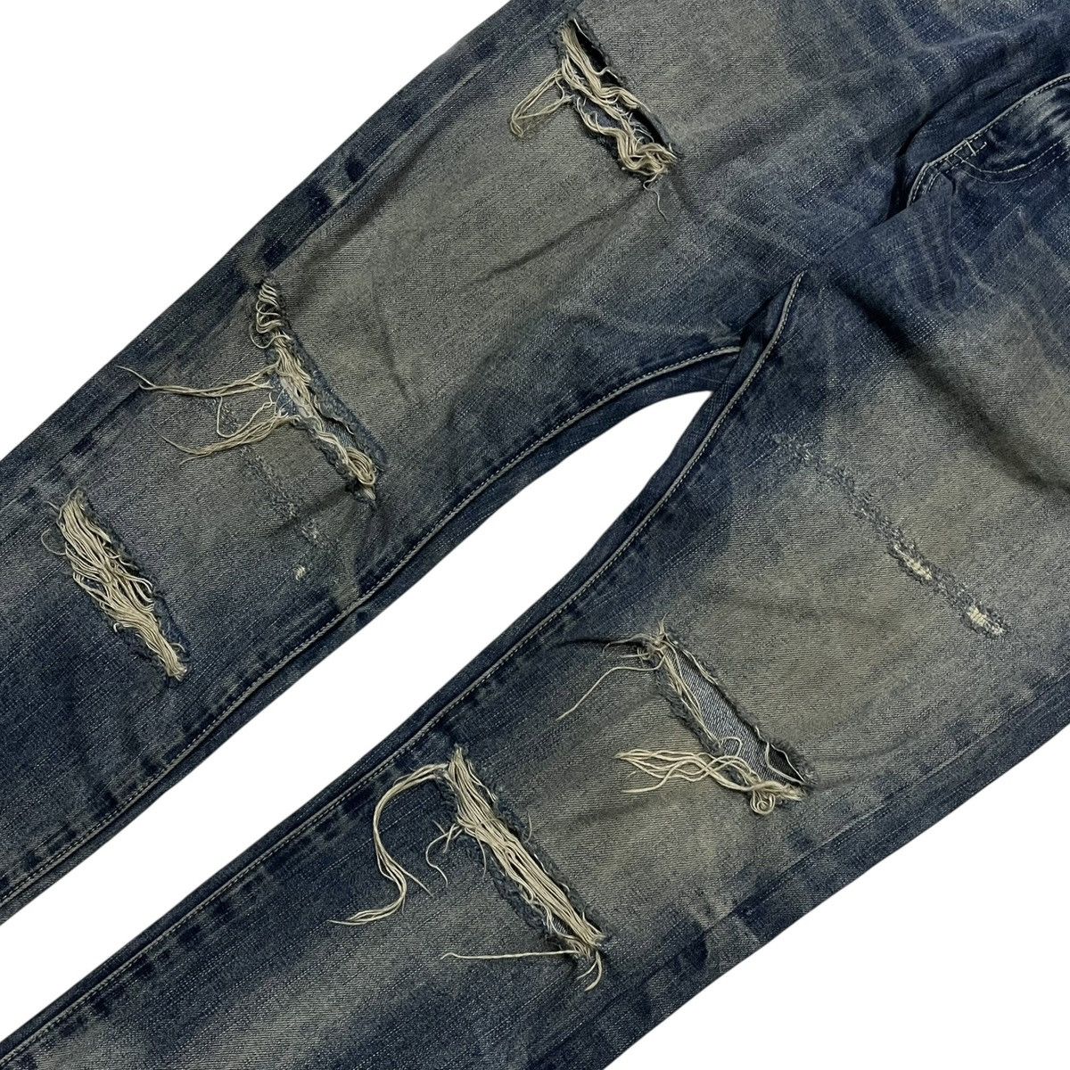 Neighborhood Neighborhood DP-Narrow Distressed Selvedge Denim Pants Size US 32 / EU 48 - 5 Thumbnail