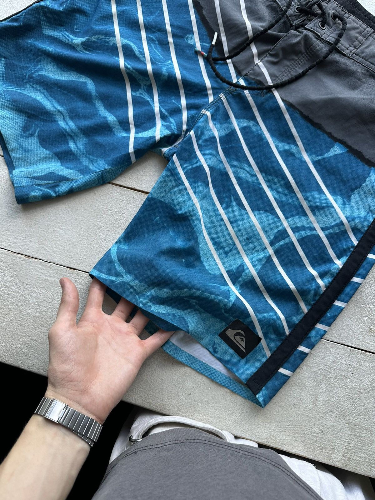 Quiksilver 🚨Vintage Quiksilver Shorts Big Logo Y2K Style 90s Surfing Size US 30 / EU 46 - 2 Thumbnail