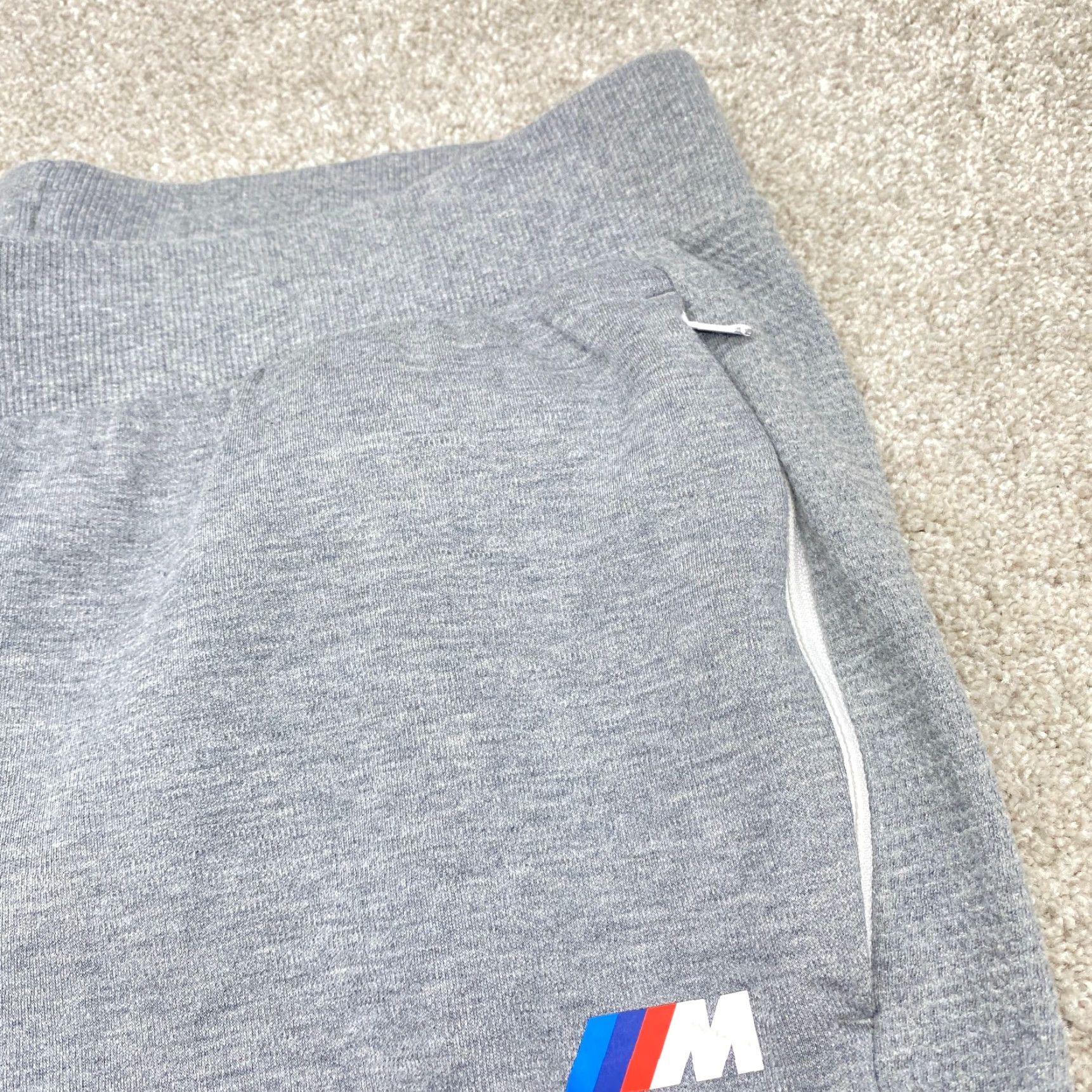 Puma PUMA BMW Motorsport Sweat Shorts Mens XL Gray Athletic Performance Pockets 6690 Size US 36 / EU 52 - 4 Thumbnail