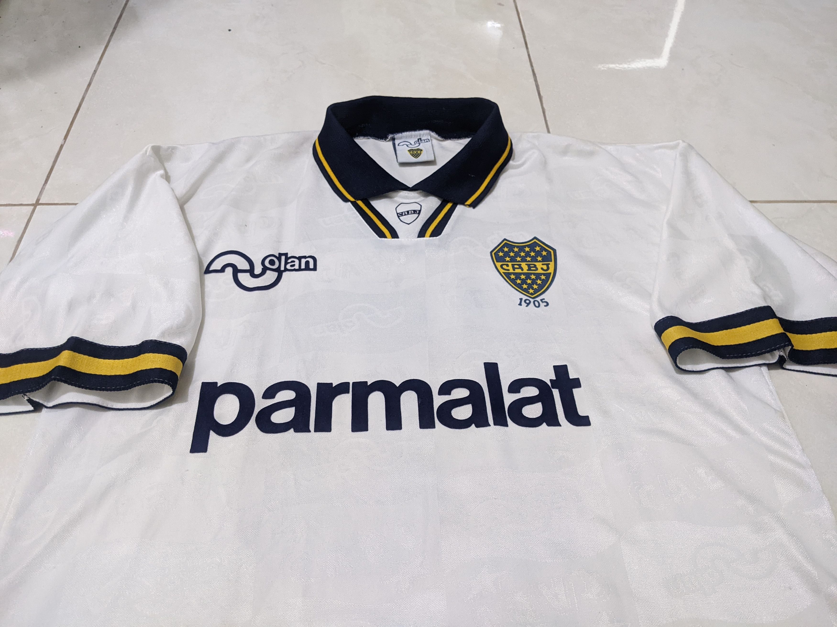 Vintage Boca junior 1994-95 home Maradona Jersey football shirt Size US L / EU 52-54 / 3 - 4 Thumbnail