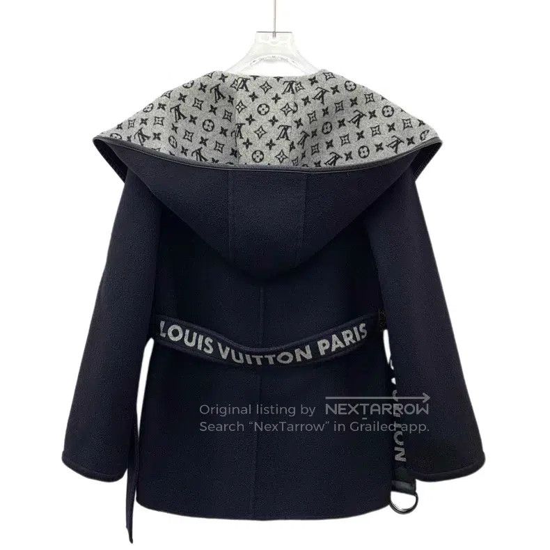 Louis Vuitton Louis Vuitton Black lining logo, full print, sheep wool ho Size XXS / US 00 / IT 34 - 2 Thumbnail
