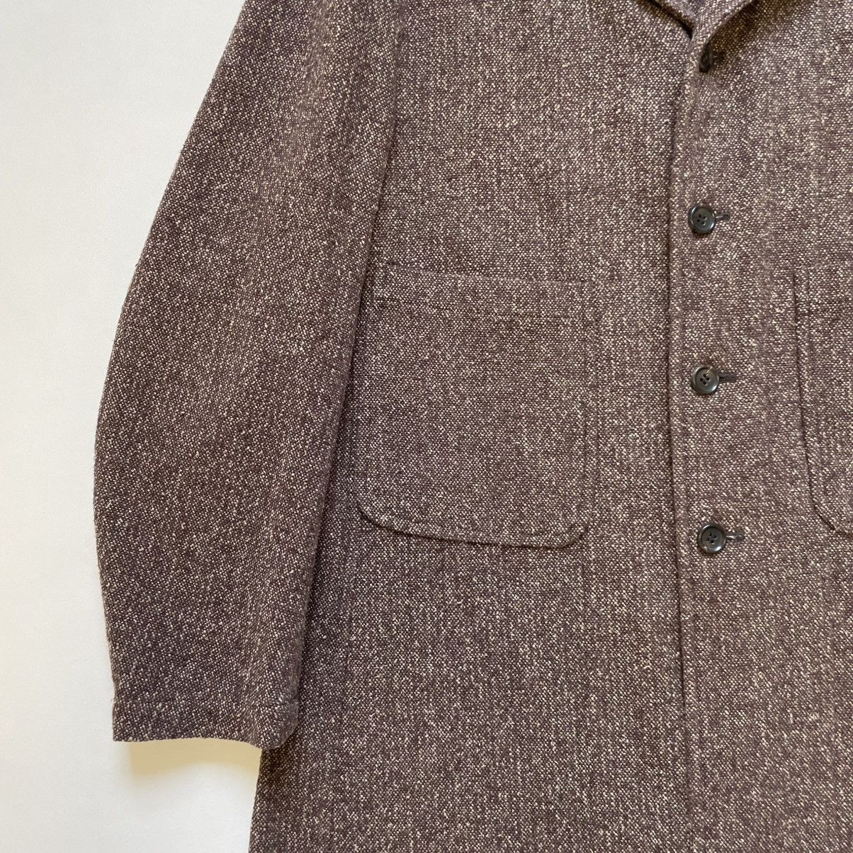 Comme des Garcons Homme Plus S/S 1995 Brown Weave Cotton Overcoat Size US M / EU 48-50 / 2 - 6 Thumbnail