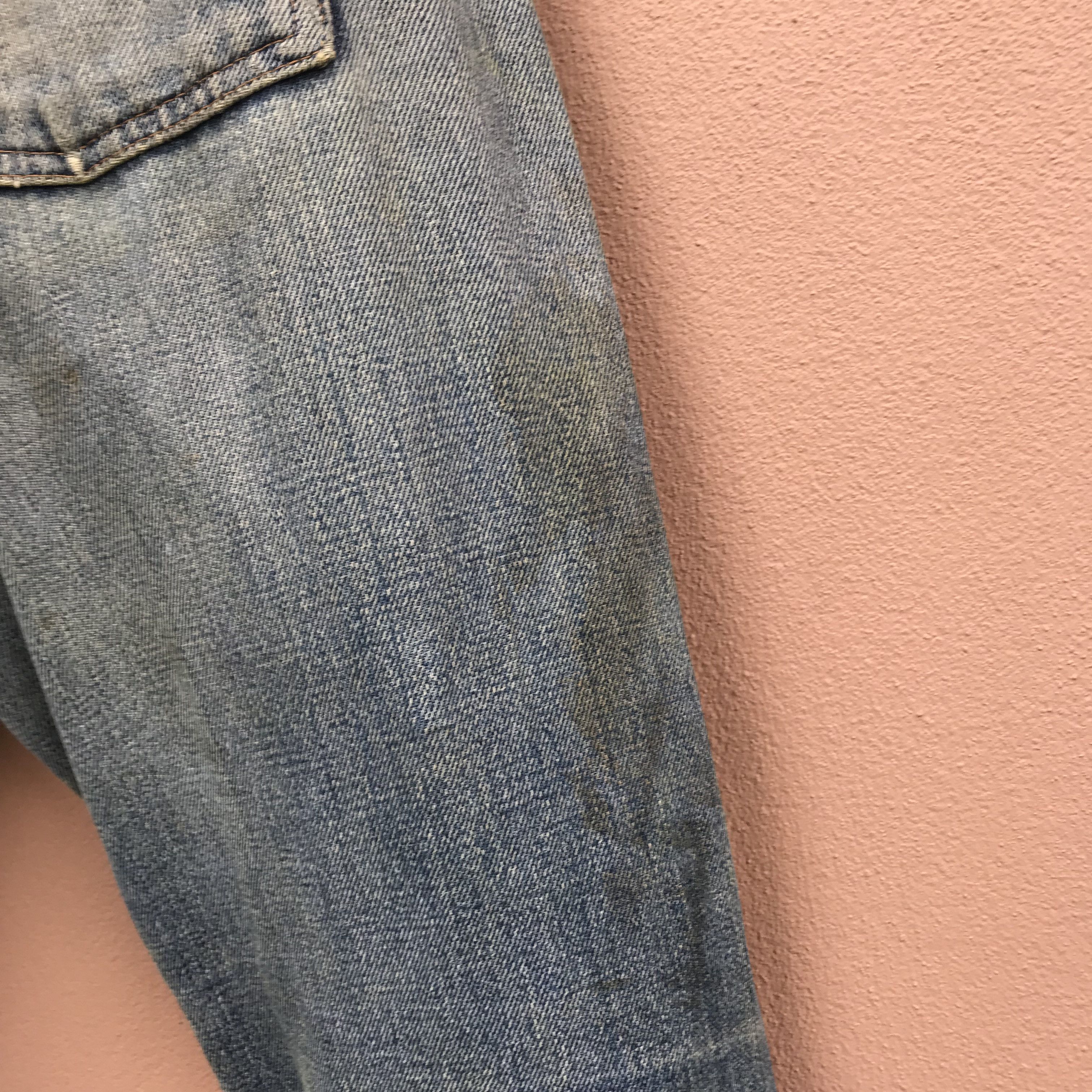 Denime Denime Selvedge Jeans Distressed Ripped Workwear Size US 30 / EU 46 - 12 Thumbnail