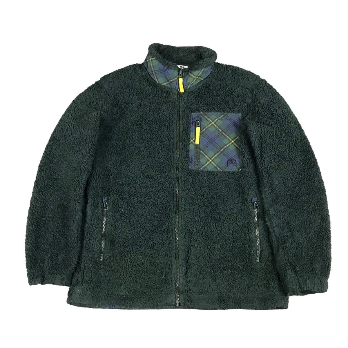 JW ANDERSON X UNIQLO FLEECE SHERPA ZIPPER JACKET