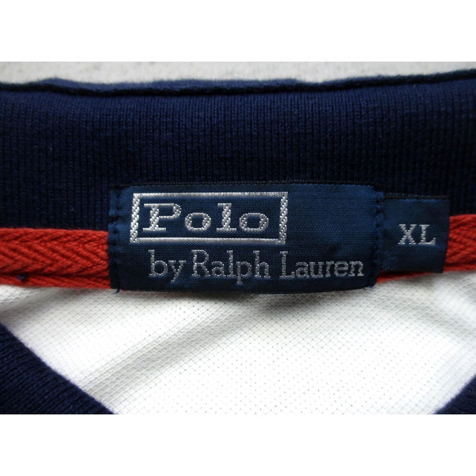 Polo Ralph Lauren Vintage Ralph Lauren Polo Shirt Mens XL White Stripe PRLC 67 Crown Rugby Size US XL / EU 56 / 4 - 4 Thumbnail