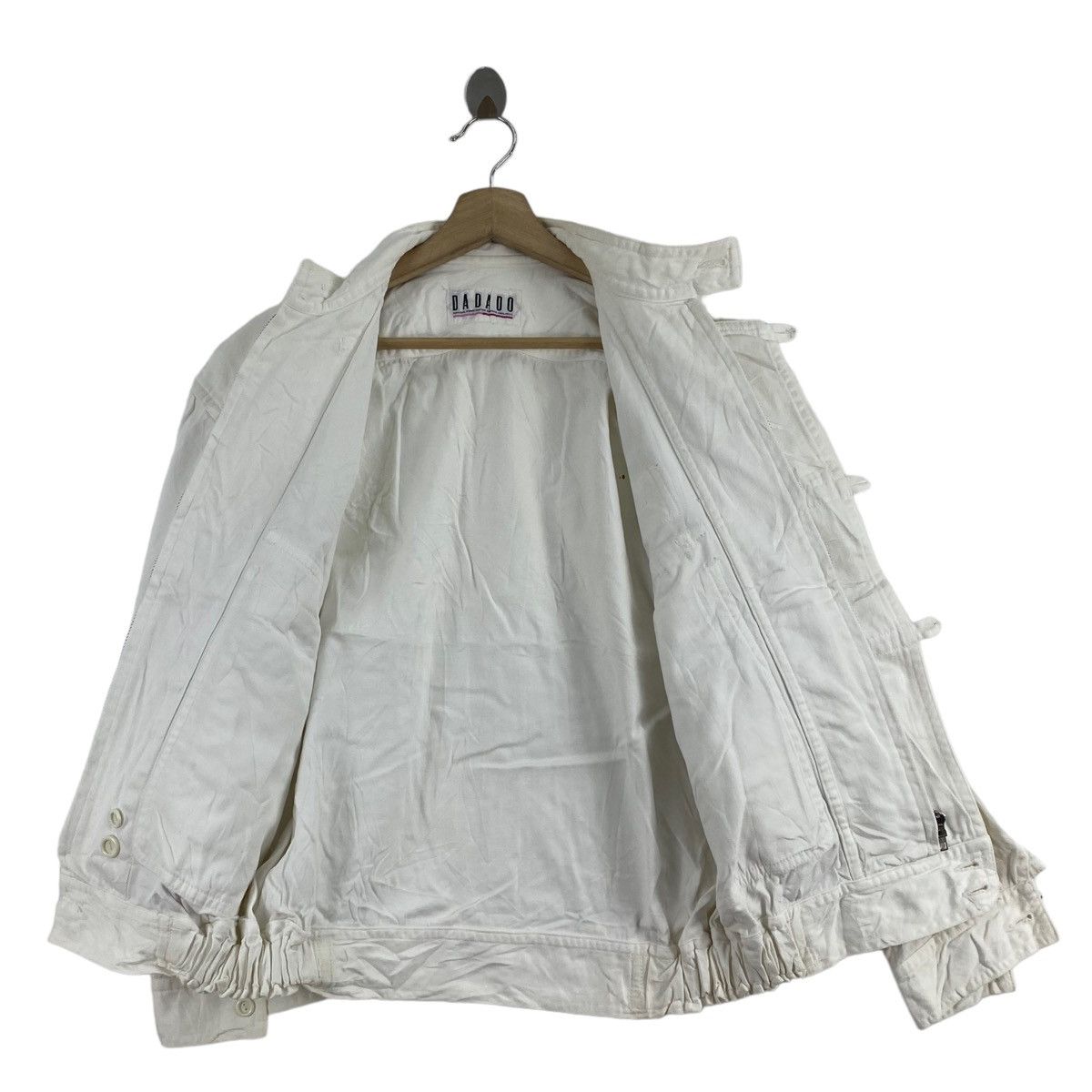 Other DADADO Wacoal Dome Motor Sport Project White Denim Jeans Size US XL / EU 56 / 4 - 4 Thumbnail