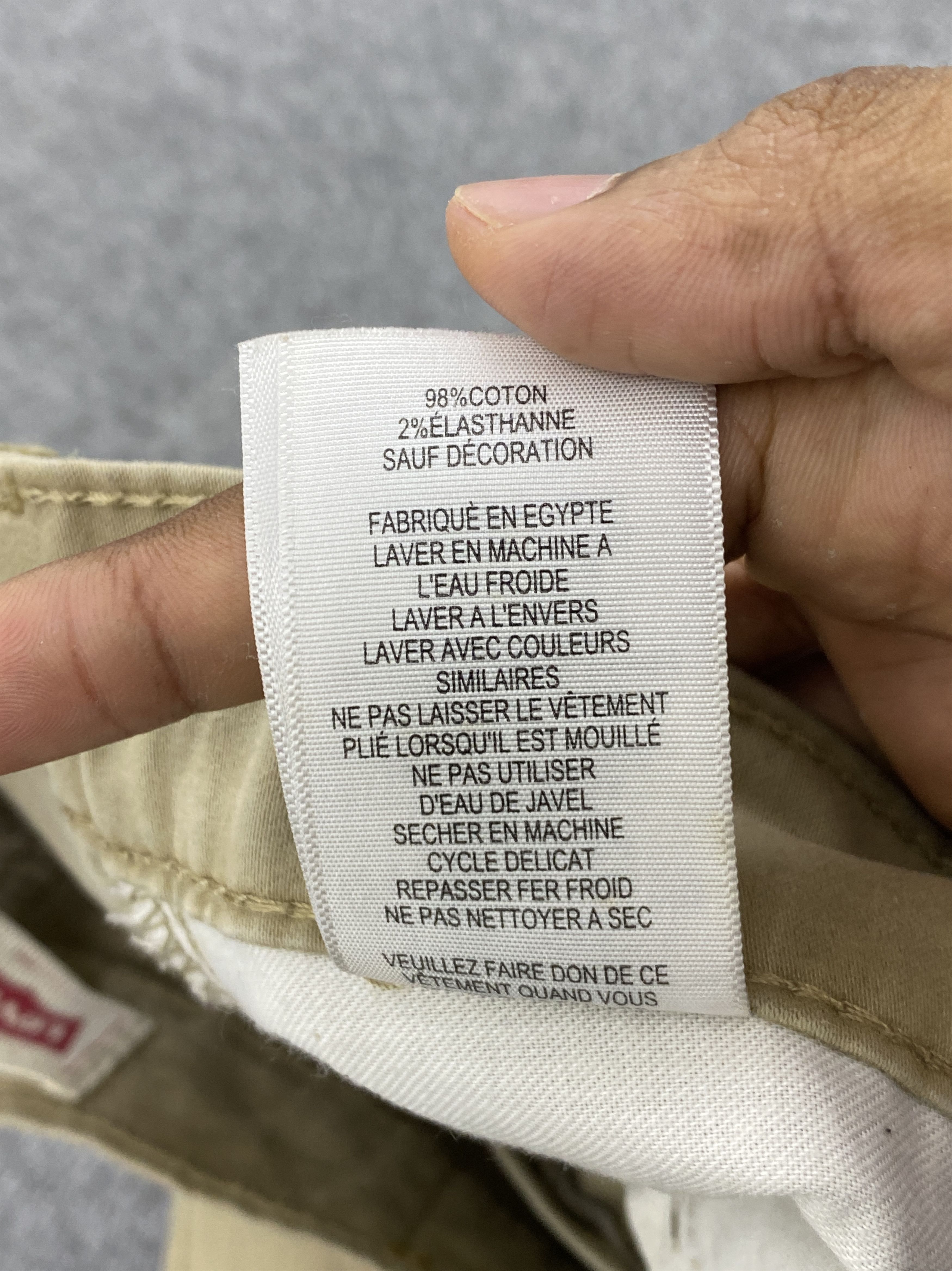 Levi's Vintage Levis 511 White Tab Khaki Jeans DP2602 Size US 29 - 10 Thumbnail