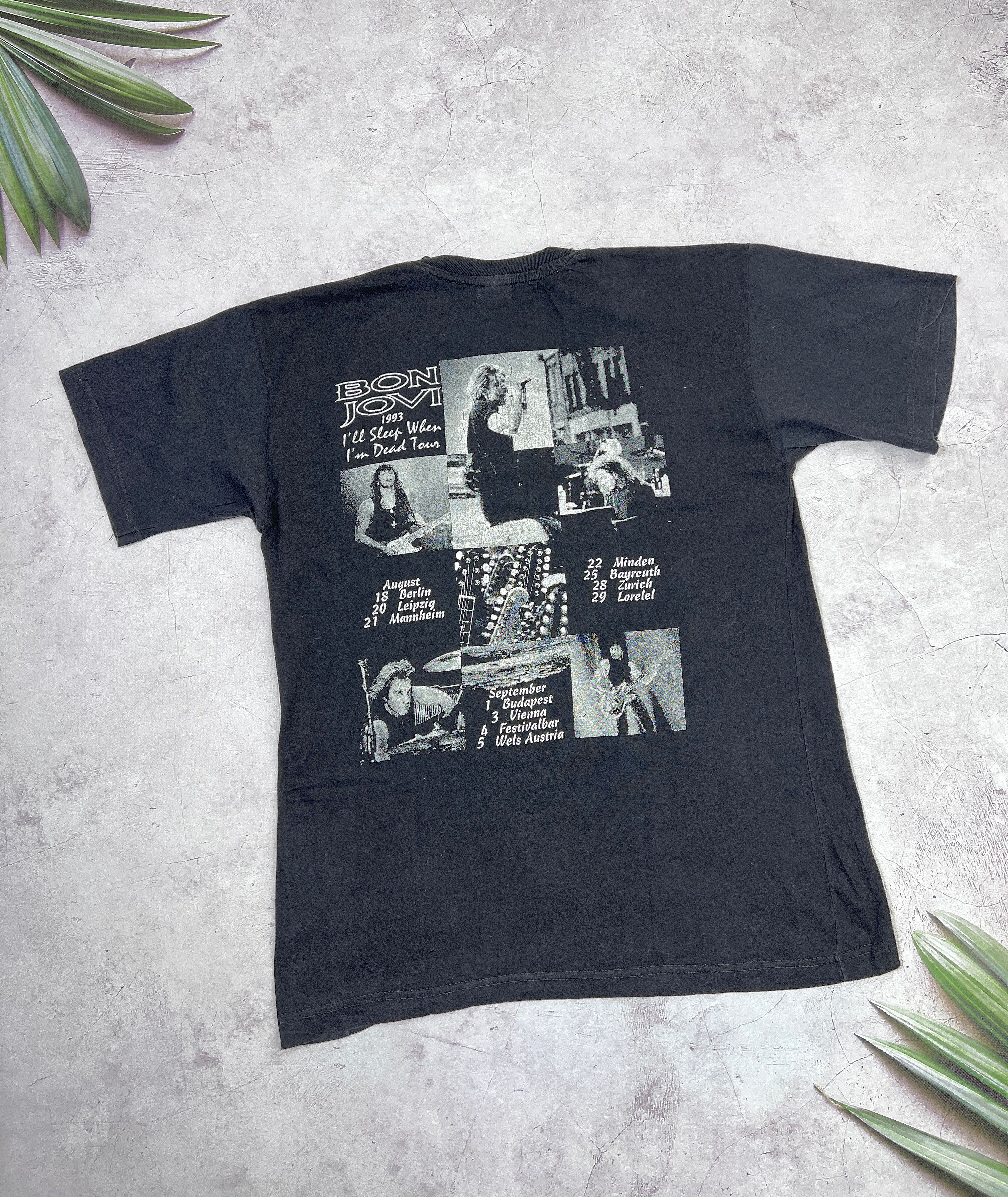 Band Tees × Bon Jovi × Vintage Bon Jovi T-Shirt 1993 I'll Sleep When I'm Dead Size US L / EU 52-54 / 3 - 13 Thumbnail
