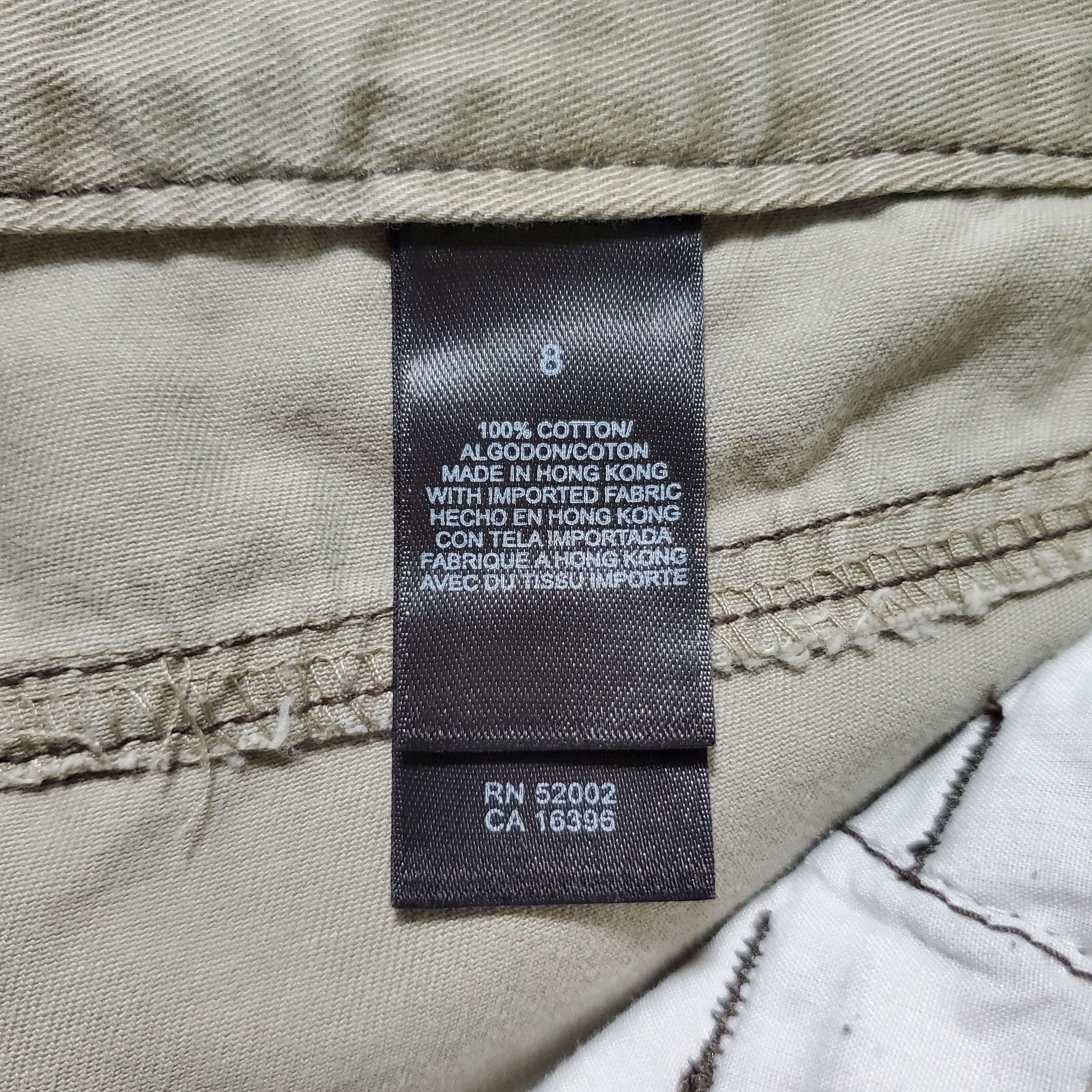 DKNY DKNY Size 8 Chino Cargo Pants Grey Cotton Embroidered Flower Size 30" / US 8 / IT 44 - 8 Thumbnail