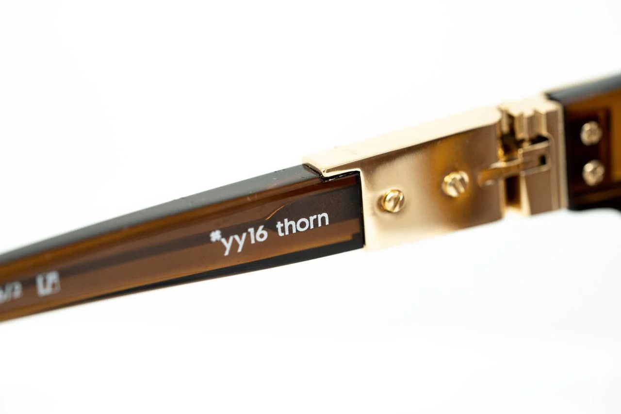 Yohji Yamamoto Yohji Yamamoto Sunglasses Rectangular Brown and Bronze Size ONE SIZE - 4 Thumbnail