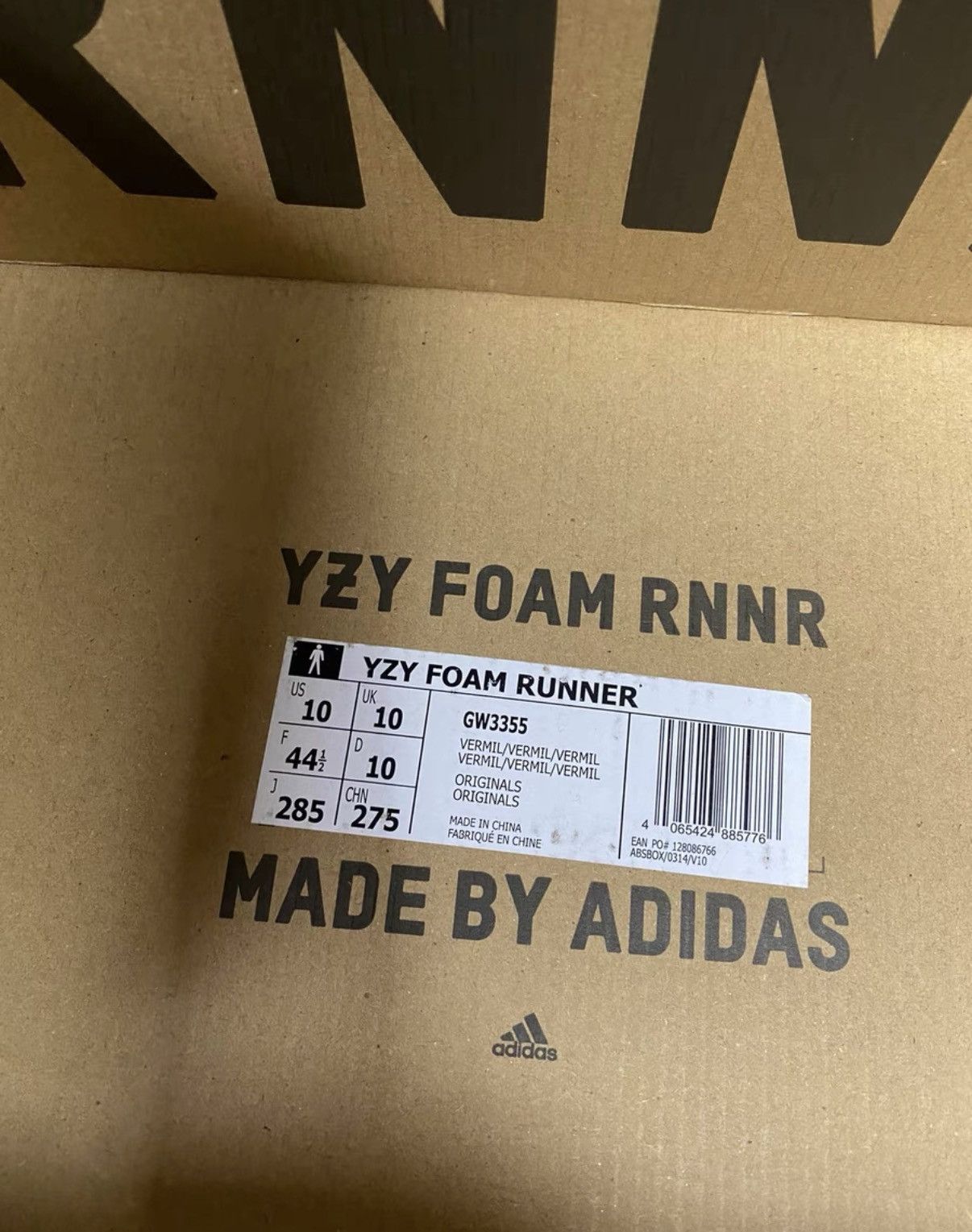 Adidas Adidas Yeezy Foam Runner Vermilion K37 Size US 10.5 / EU 43-44 - 5 Thumbnail