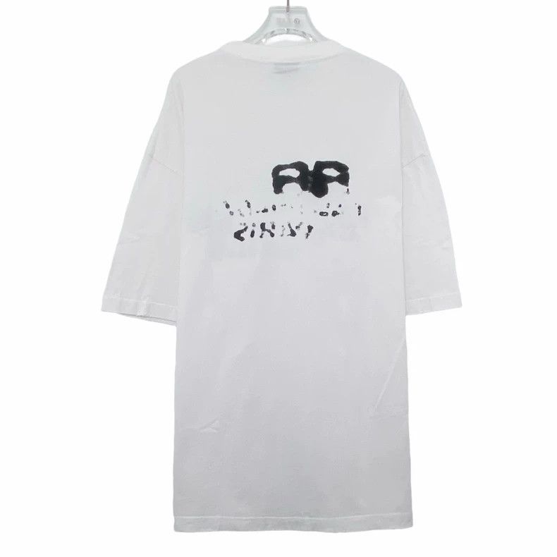 Balenciaga Balenciaga Letter Printed Round Neck Short Sleeve T-Shirt Size US XL / EU 56 / 4 - 2 Thumbnail