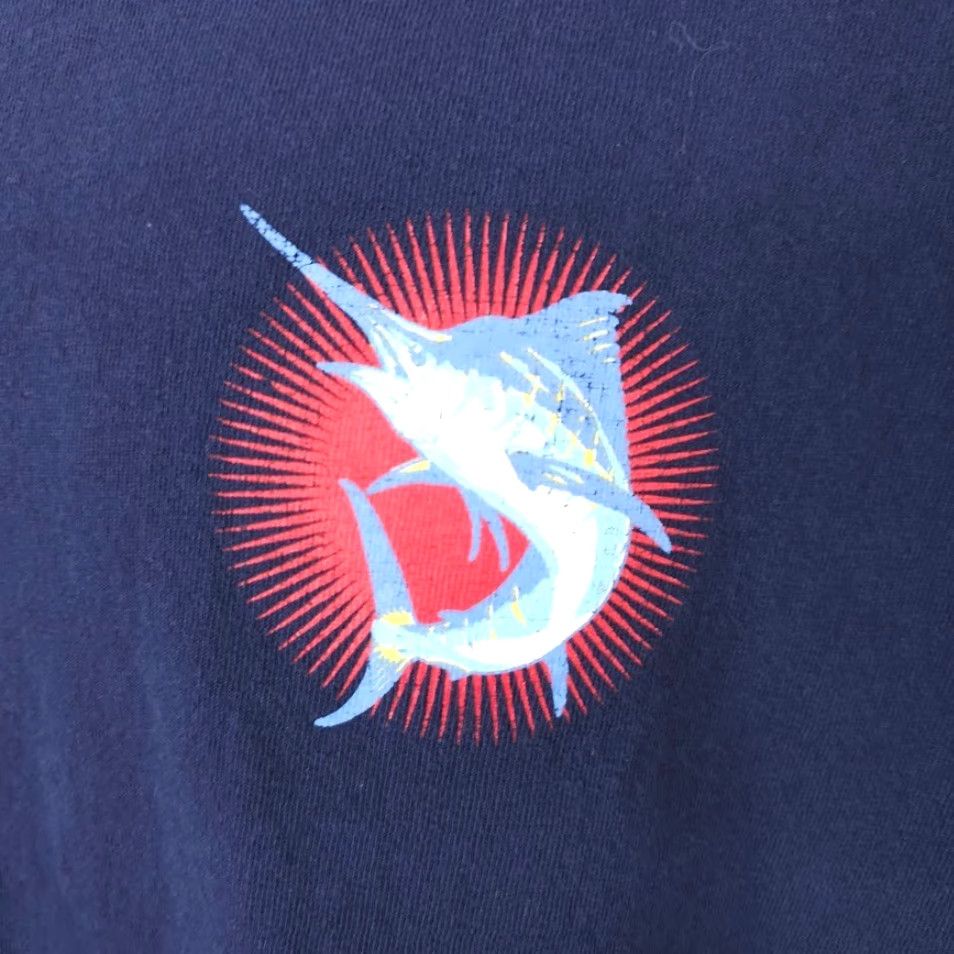 Vintage Ocean + Coast Marlin Fishing T Shirt Mens XL Blue Sportfishing Long Sleeve Shirts Size US XL / EU 56 / 4 - 3 Thumbnail