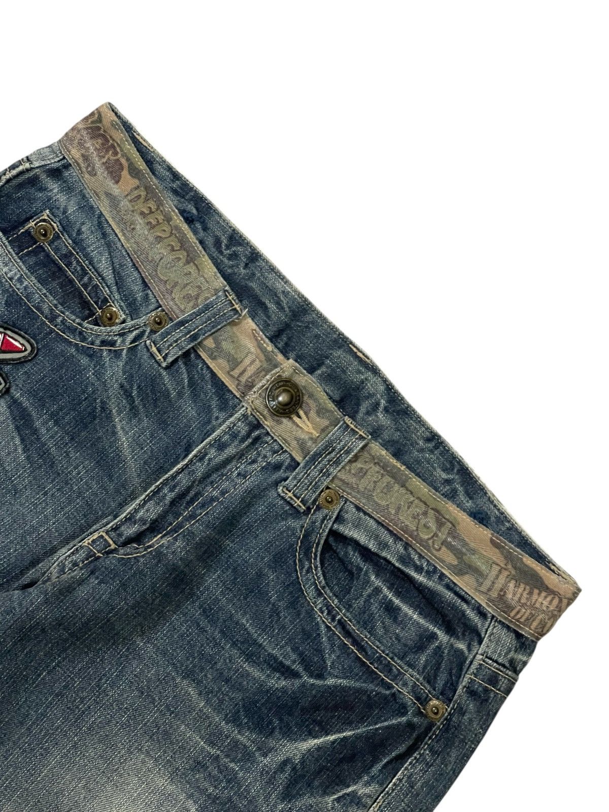 Hysteric Glamour Y2K Japan Patchwork Hysteric Distressed Jeans Denim Size US 32 / EU 48 - 7 Thumbnail